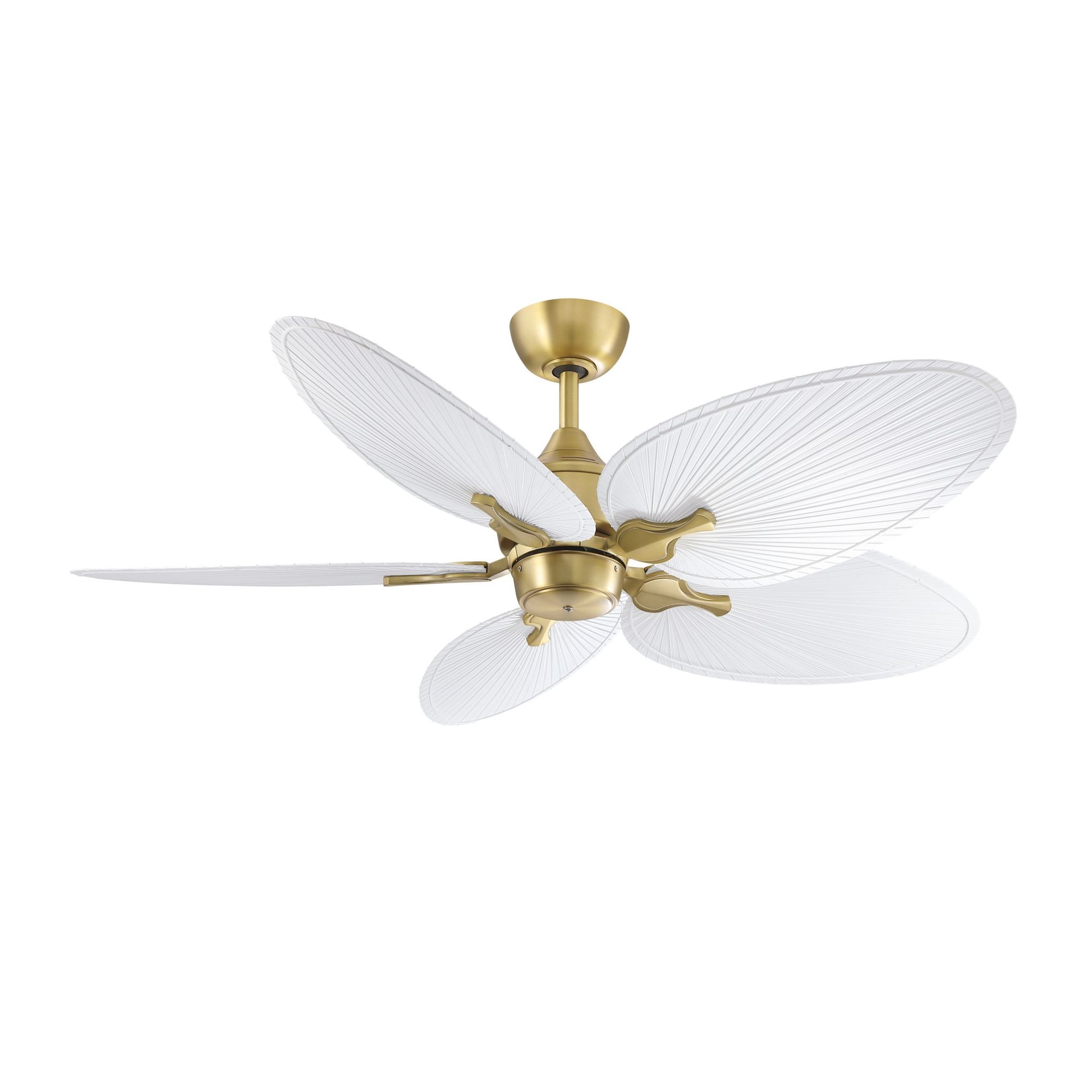 Islander DC 52" Brushed Satin Brass Ceiling Fan Motor, Blades Sold Separately