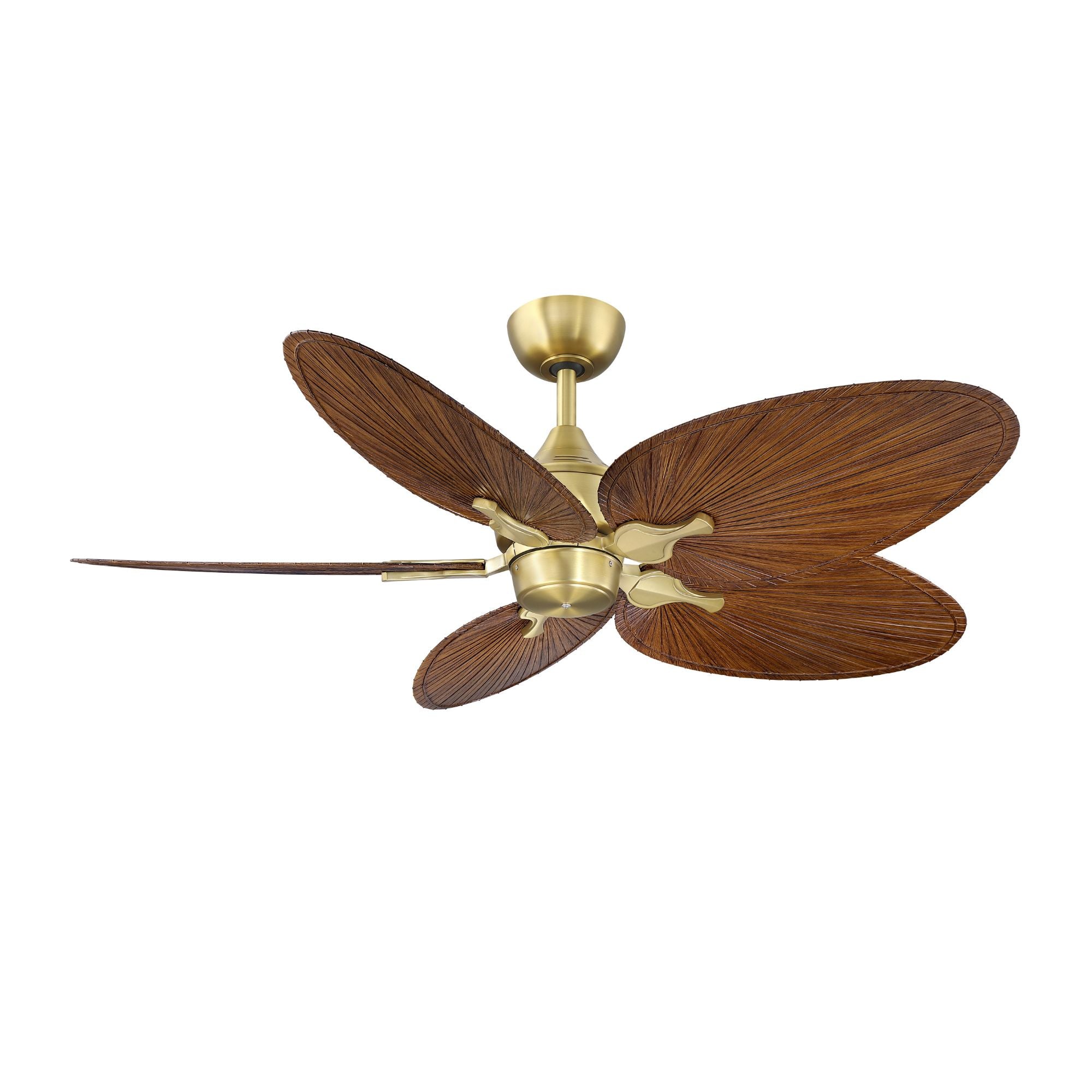 Islander DC 52" Brushed Satin Brass Ceiling Fan Motor, Blades Sold Separately