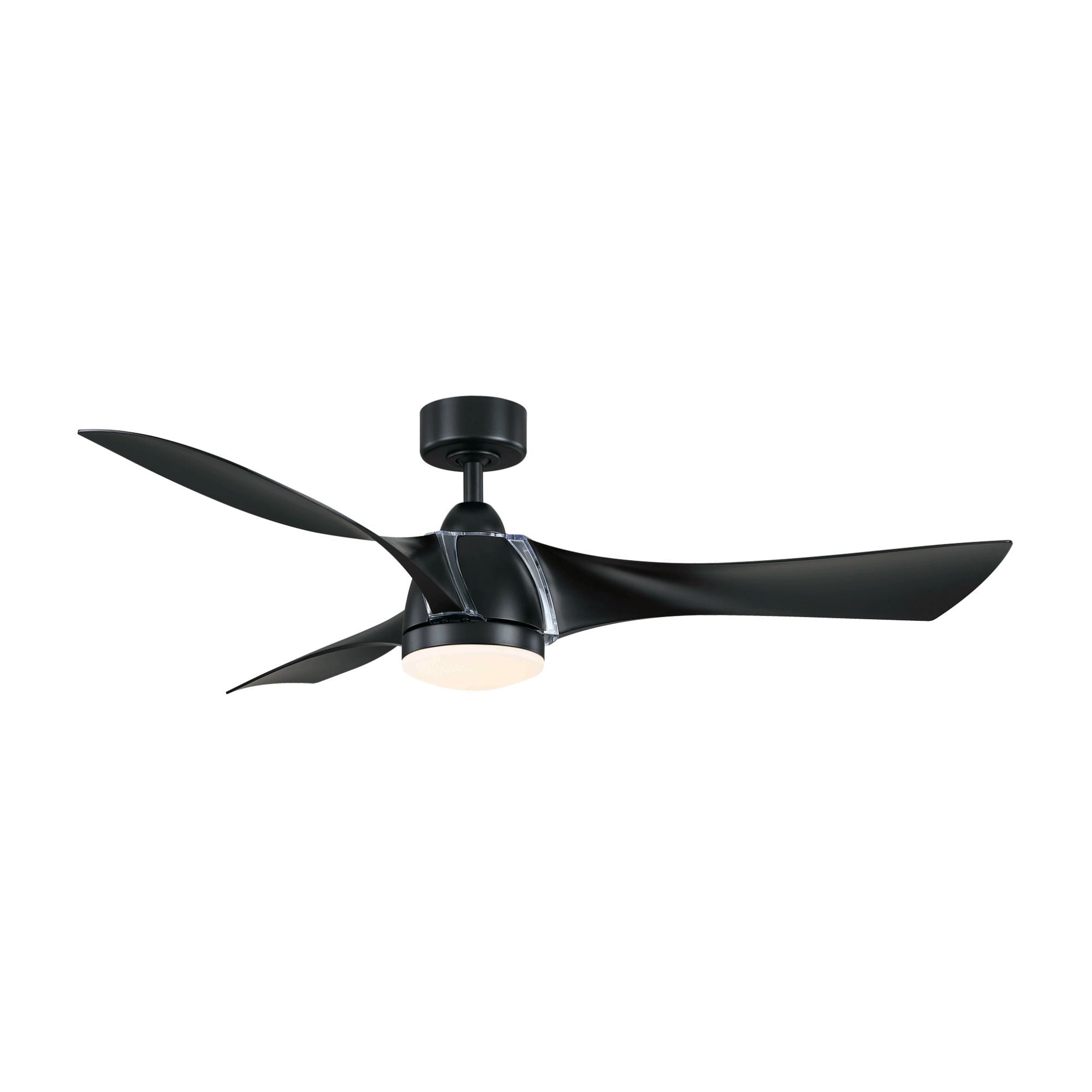 Klear 56" Black Outdoor CCT LED Smart Ceiling Fan with Remote