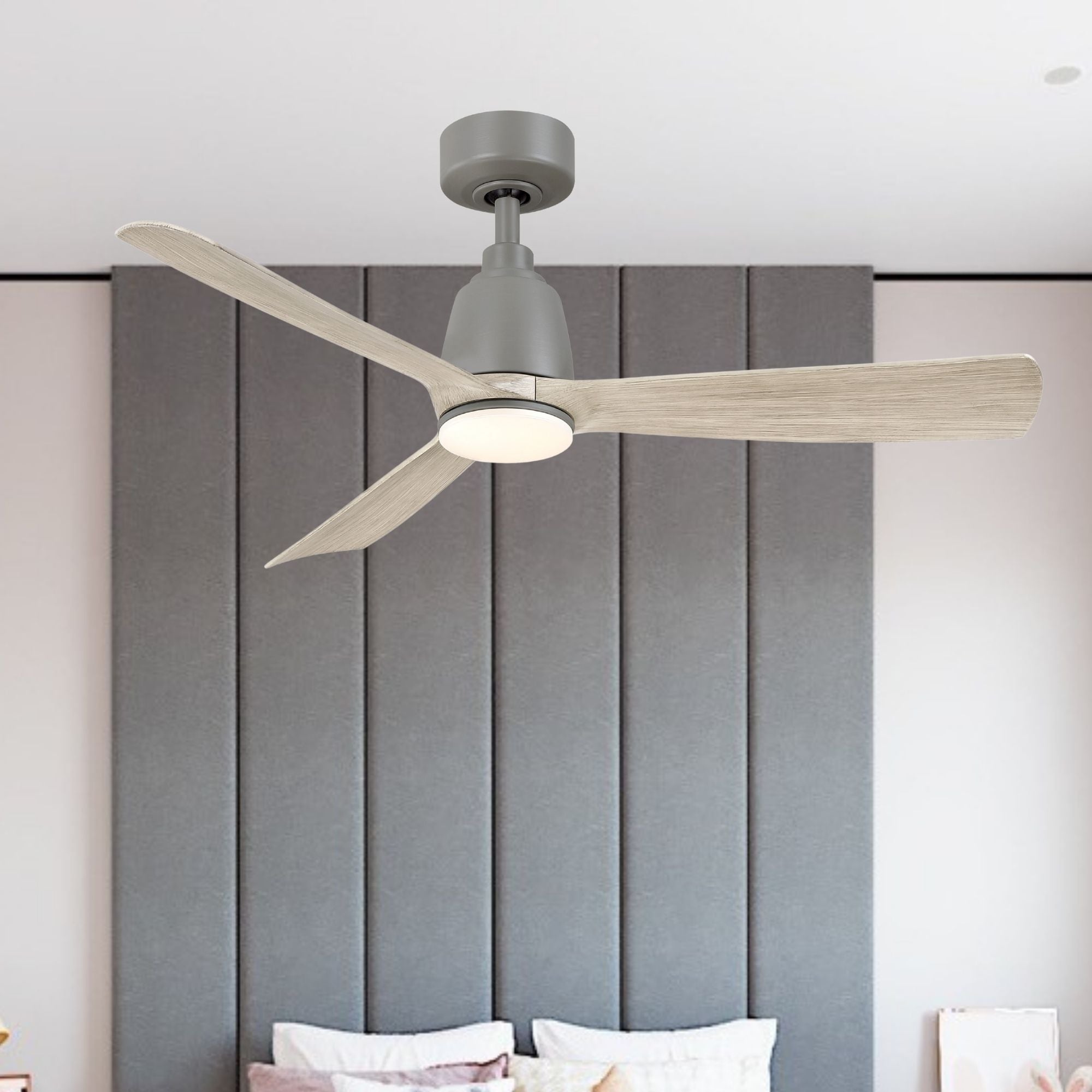 Kute 44" Antique Graphite Modern Ceiling Fan with Remote