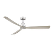 Kute 60" Brushed Nickel Modern Ceiling Fan with Remote