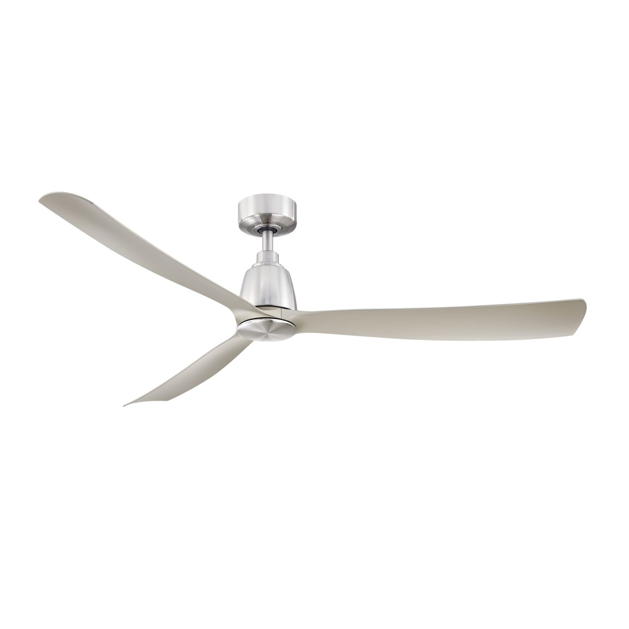 Kute 60" Brushed Nickel Modern Ceiling Fan with Remote