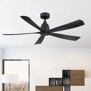 Kute 52" 5 Blades Black Modern Ceiling Fan with Remote - Bees Lighting