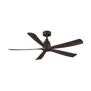Kute 52" 5 Blades Dark Bronze Modern Ceiling Fan with Remote