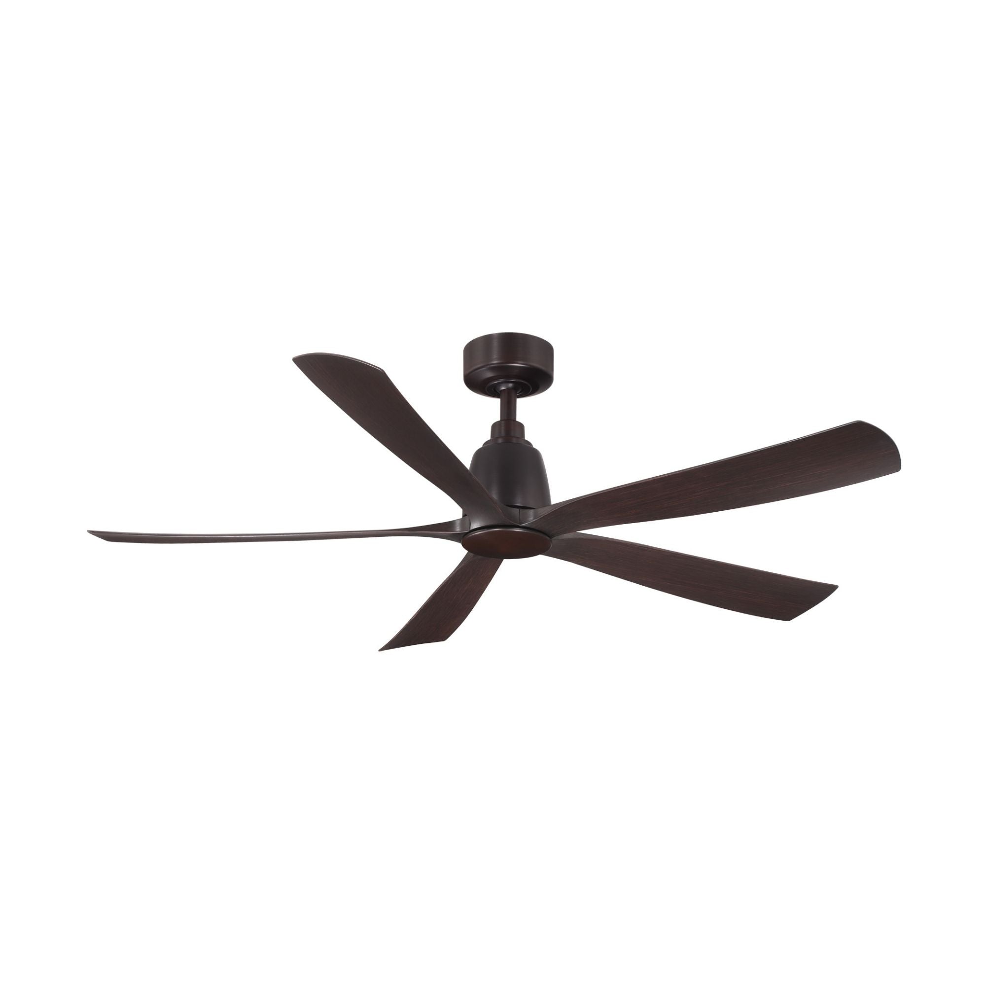 Kute 52" 5 Blades Dark Bronze Modern Ceiling Fan with Remote