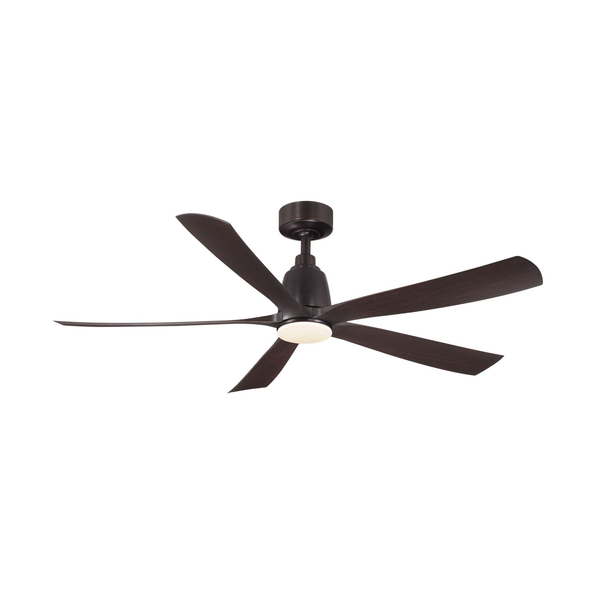 Kute 52" 5 Blades Dark Bronze Modern Ceiling Fan with Remote
