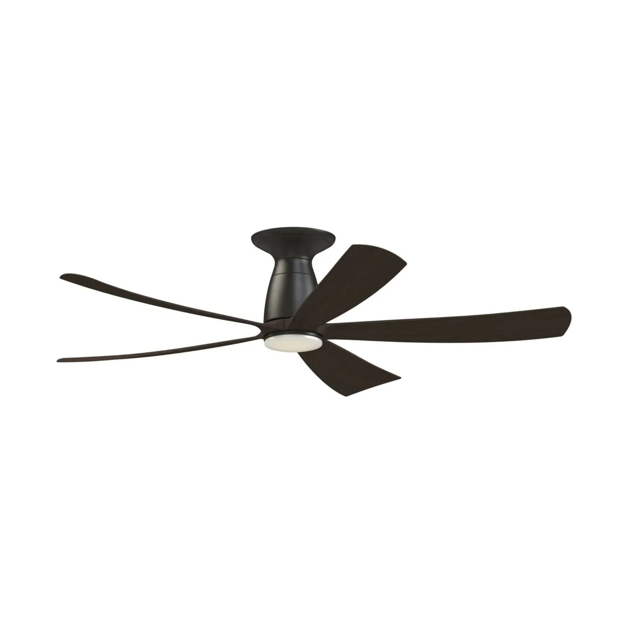 Kute 52" 5 Blades Dark Bronze Modern Ceiling Fan with Remote