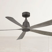 Kute 52" 5 Blades Matte Greige Modern Ceiling Fan with Remote