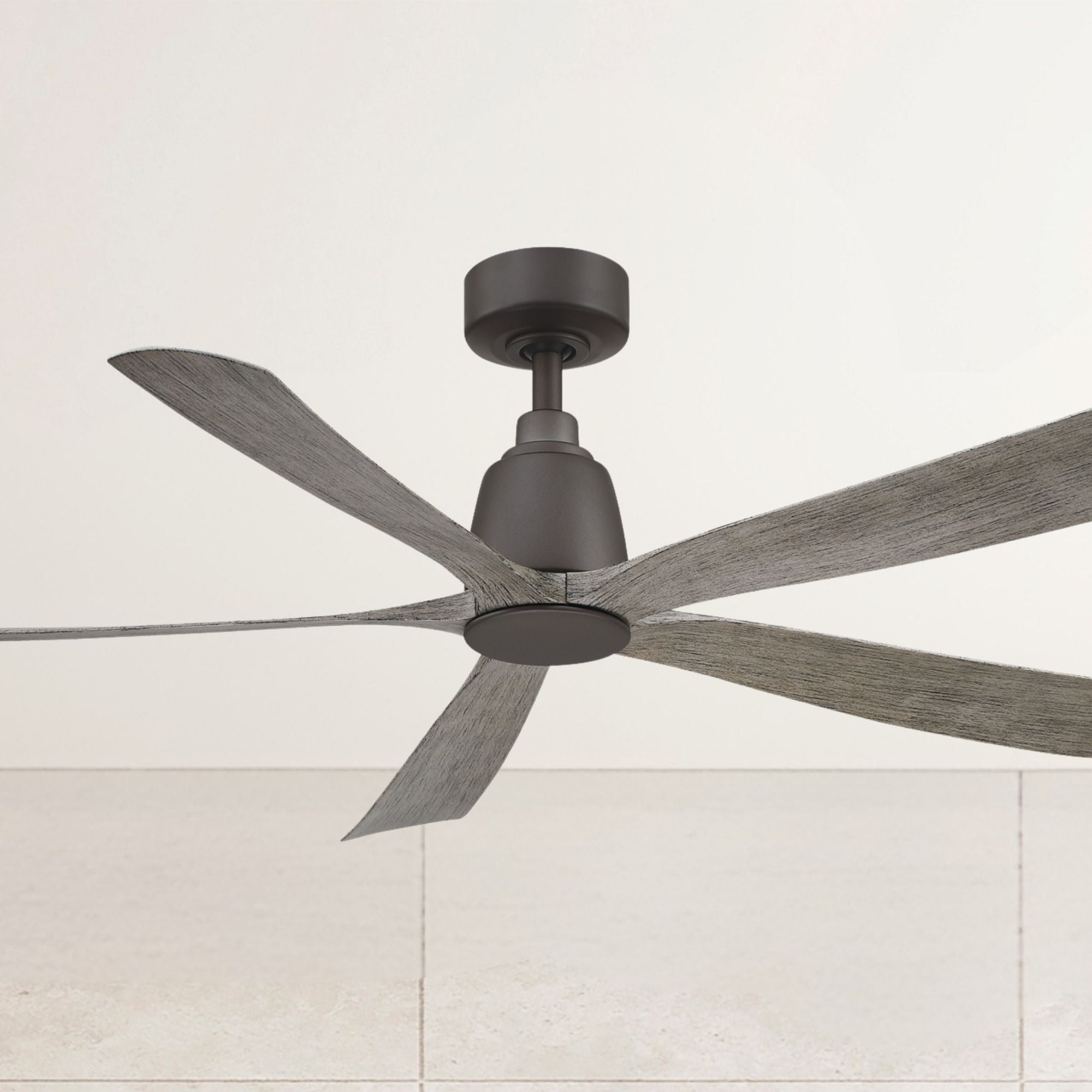 Kute 52" 5 Blades Matte Greige Modern Ceiling Fan with Remote