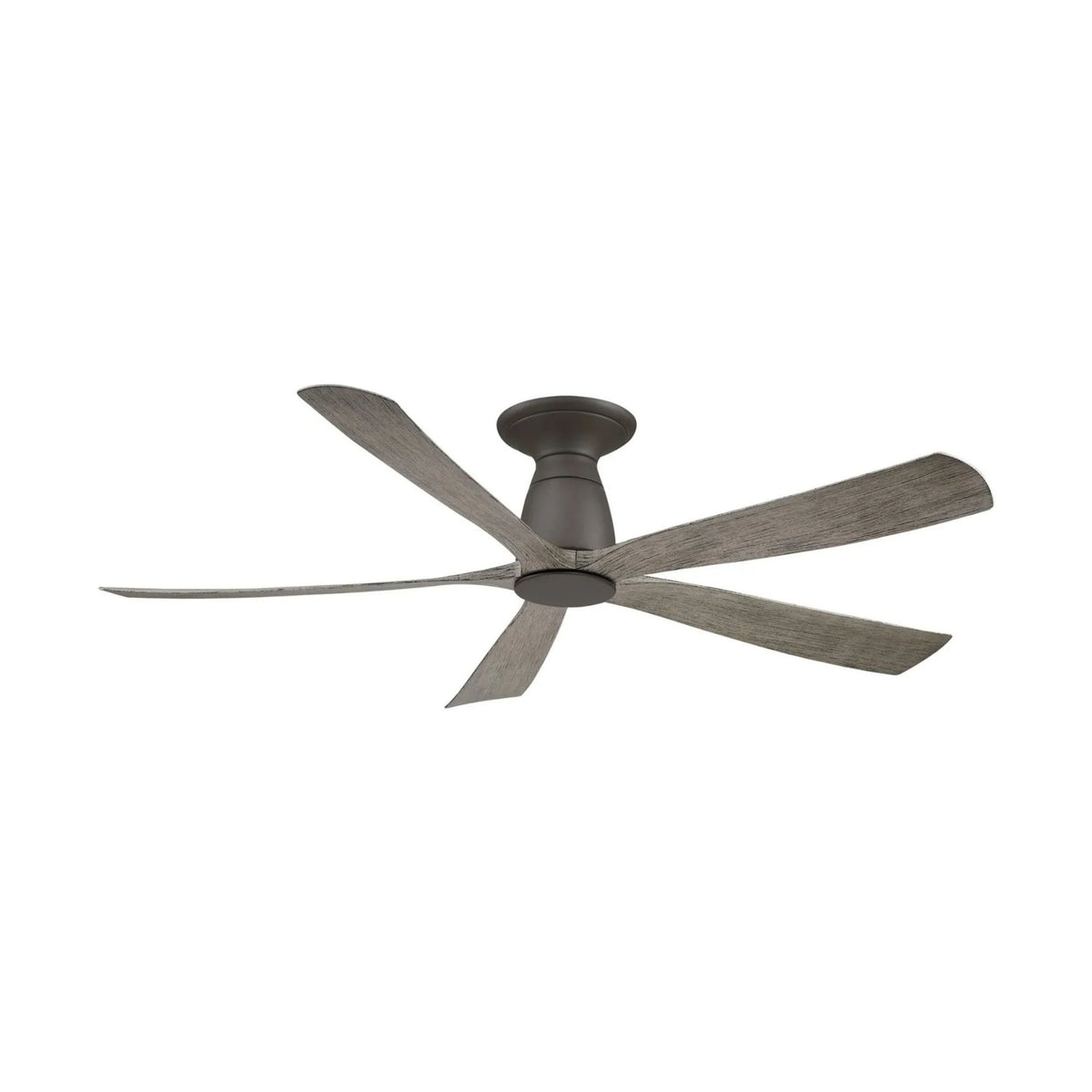 Kute 52" 5 Blades Matte Greige Modern Ceiling Fan with Remote