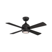 Kwad 44" Black Modern LED Ceiling Fan with Remote