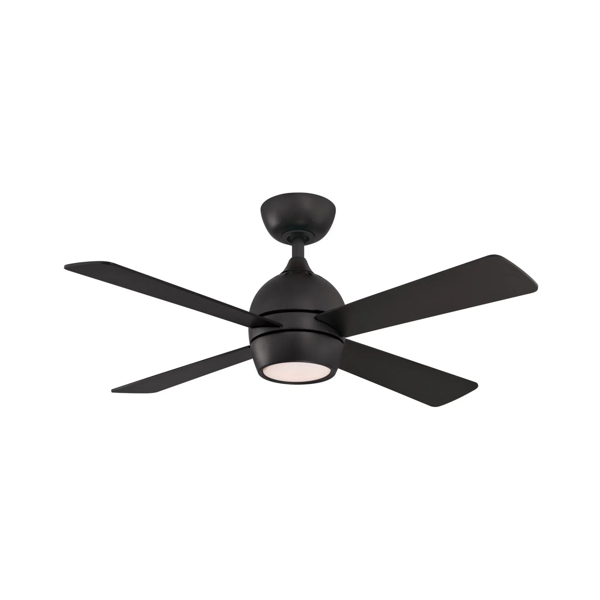 Kwad 44" Black Modern LED Ceiling Fan with Remote
