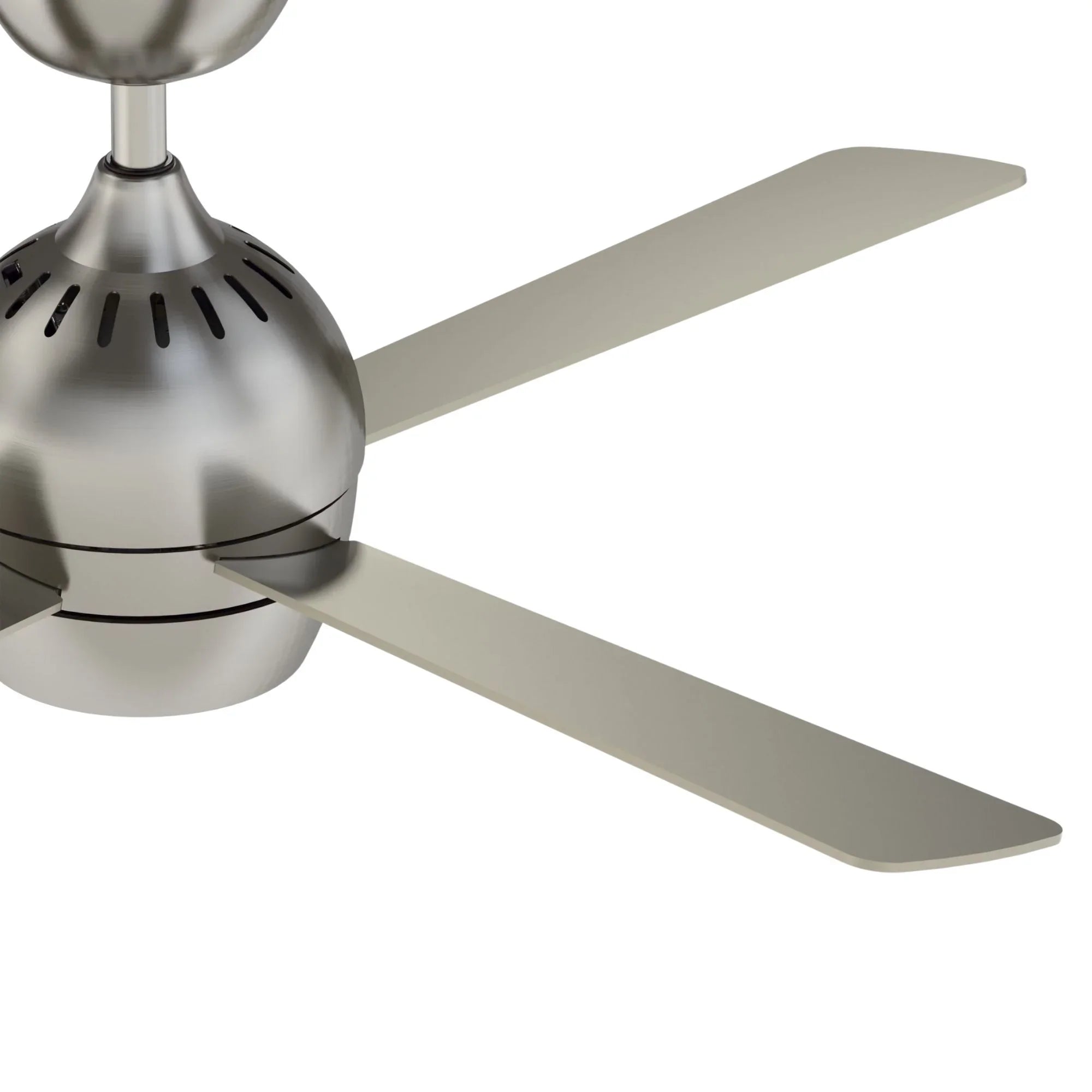 Kwad 44" Brushed Nickel Modern LED Ceiling Fan with Remote