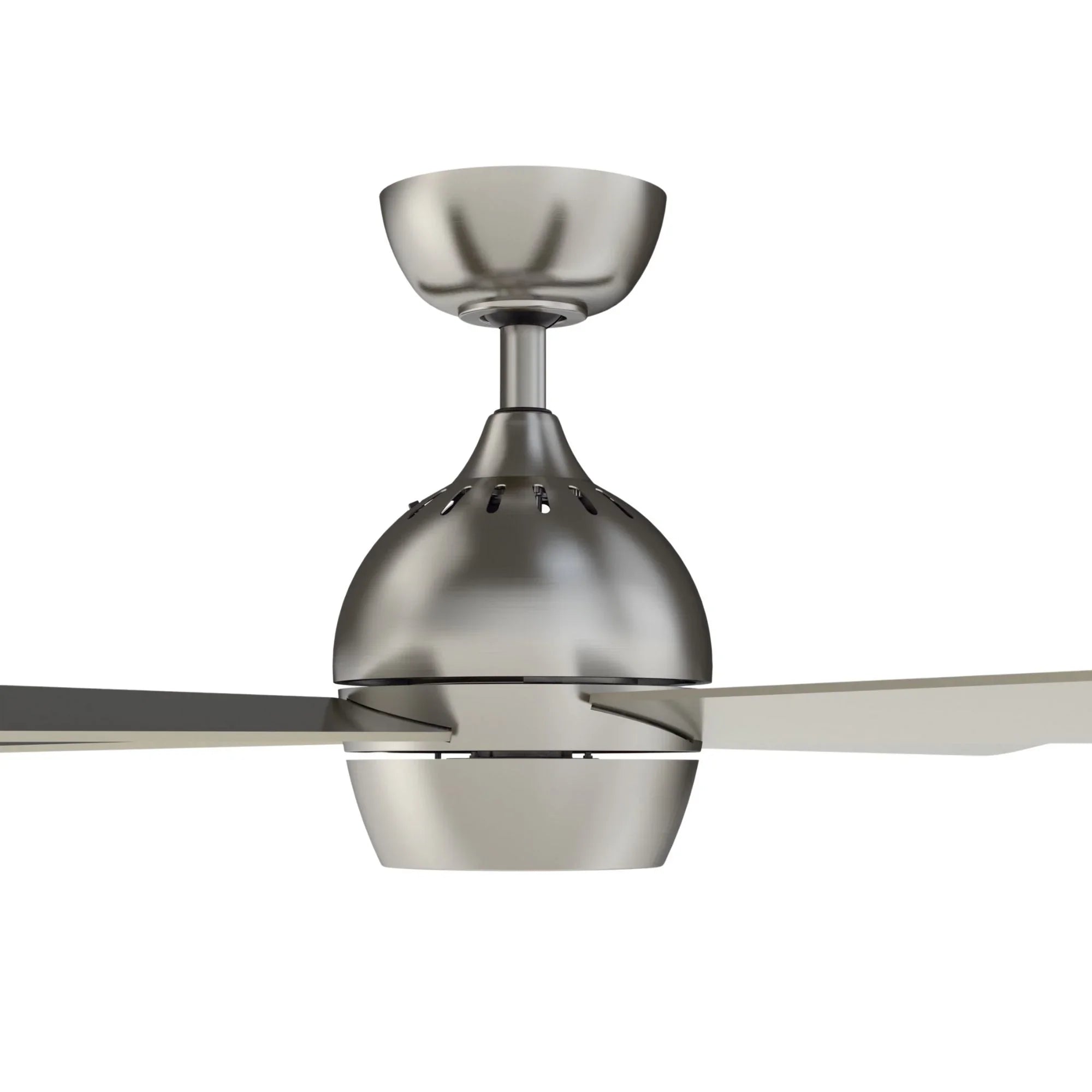 Kwad 44" Brushed Nickel Modern LED Ceiling Fan with Remote