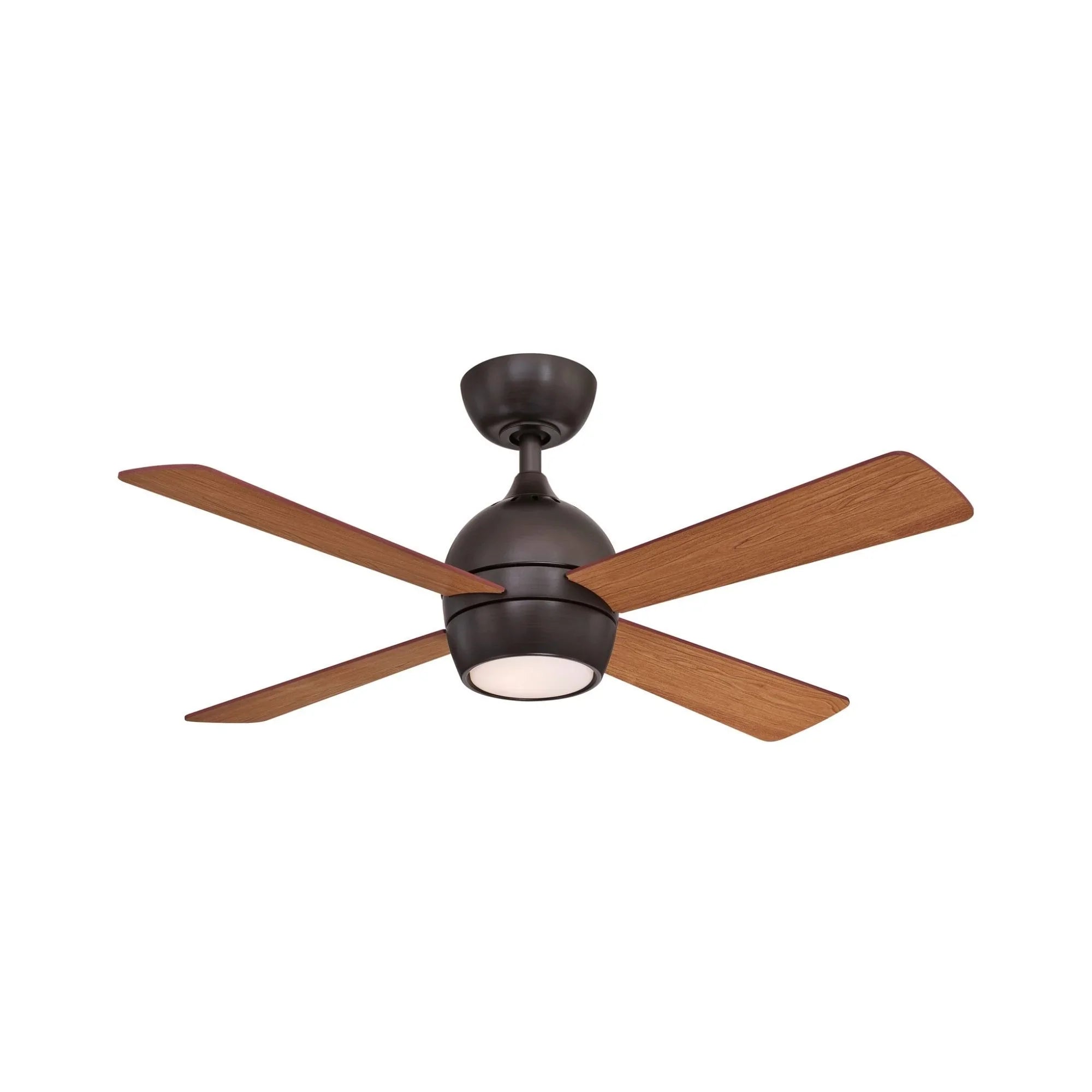 Kwad 44" Dark Bronze Modern LED Ceiling Fan with Remote
