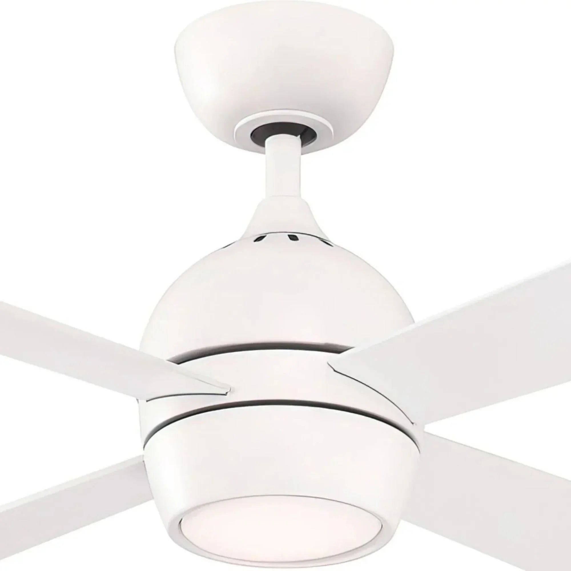 Kwad 44" Matte White Modern LED Ceiling Fan with Remote