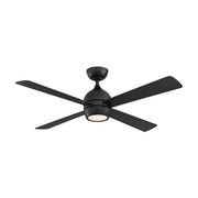 Kwad 52" Black Modern LED Ceiling Fan with Remote