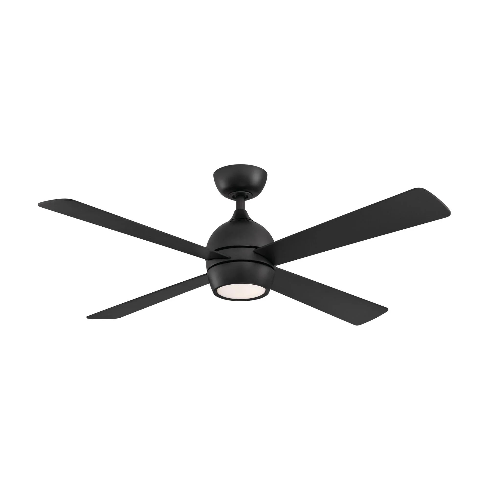 Kwad 52" Black Modern LED Ceiling Fan with Remote