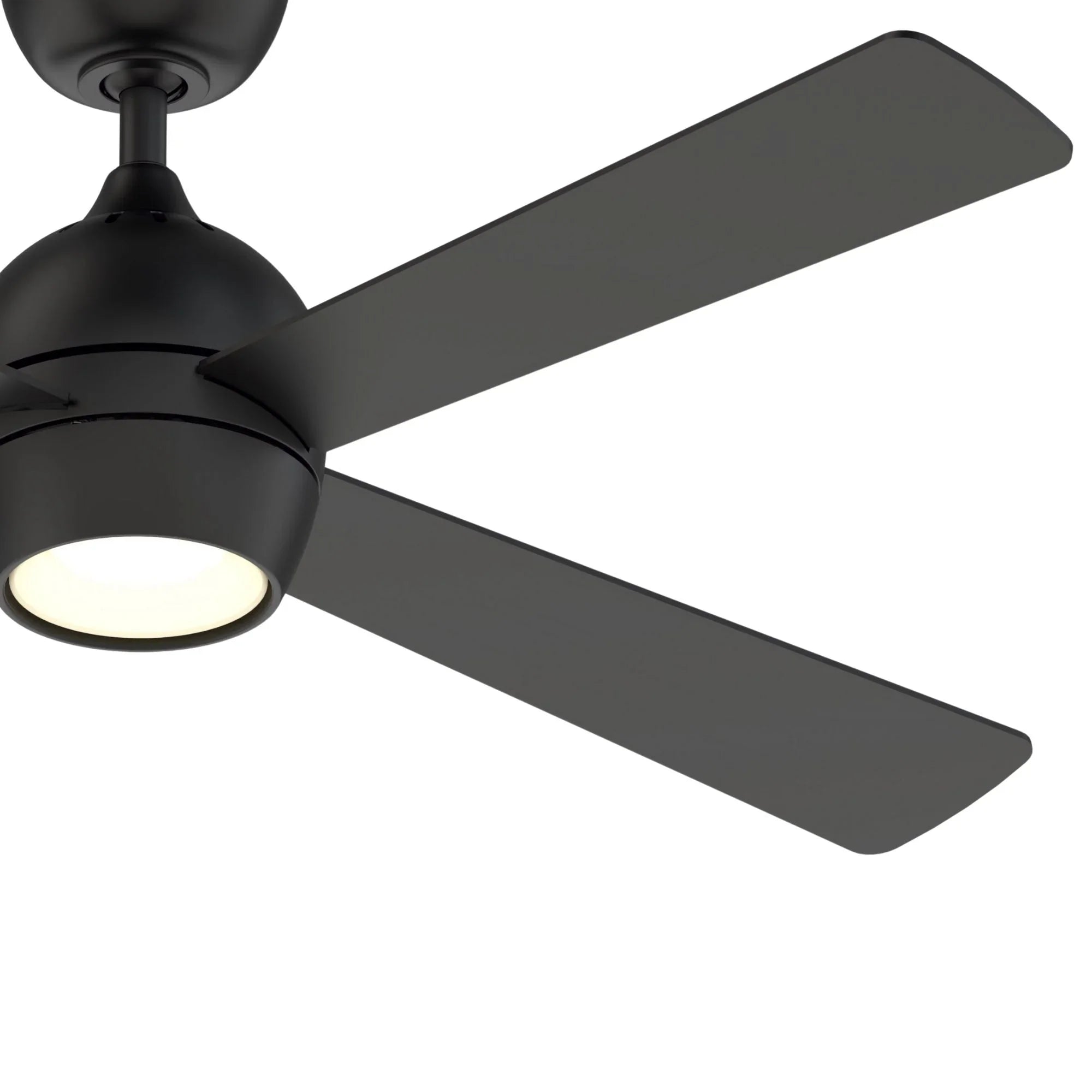 Kwad 52" Black Modern LED Ceiling Fan with Remote