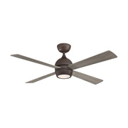 Kwad 52" Matte Greige Modern LED Ceiling Fan with Remote