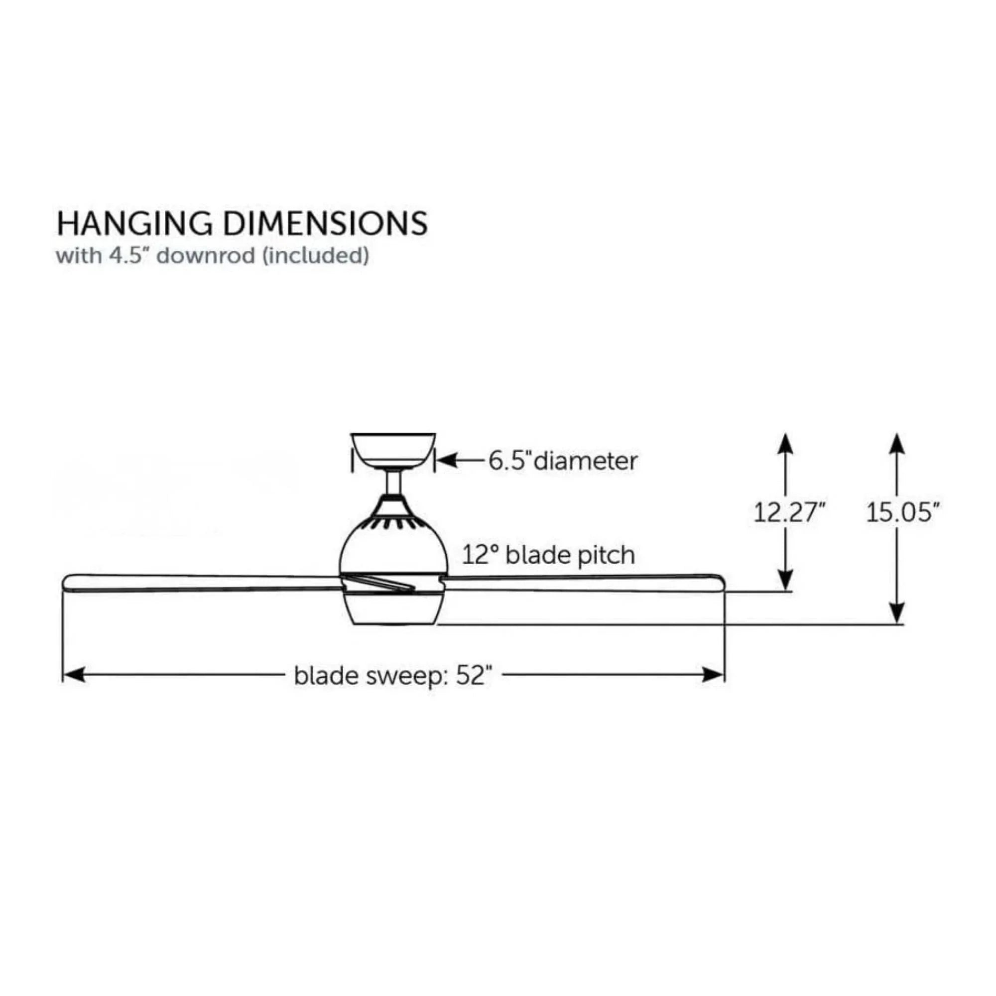 Kwad 52" Matte Greige Modern LED Ceiling Fan with Remote