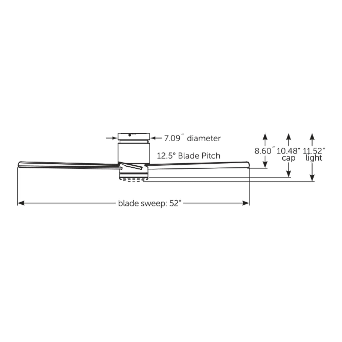 Kwartet 52" Matte White Damp Rated Hugger Ceiling Fan with CCT Light Kit and Remote
