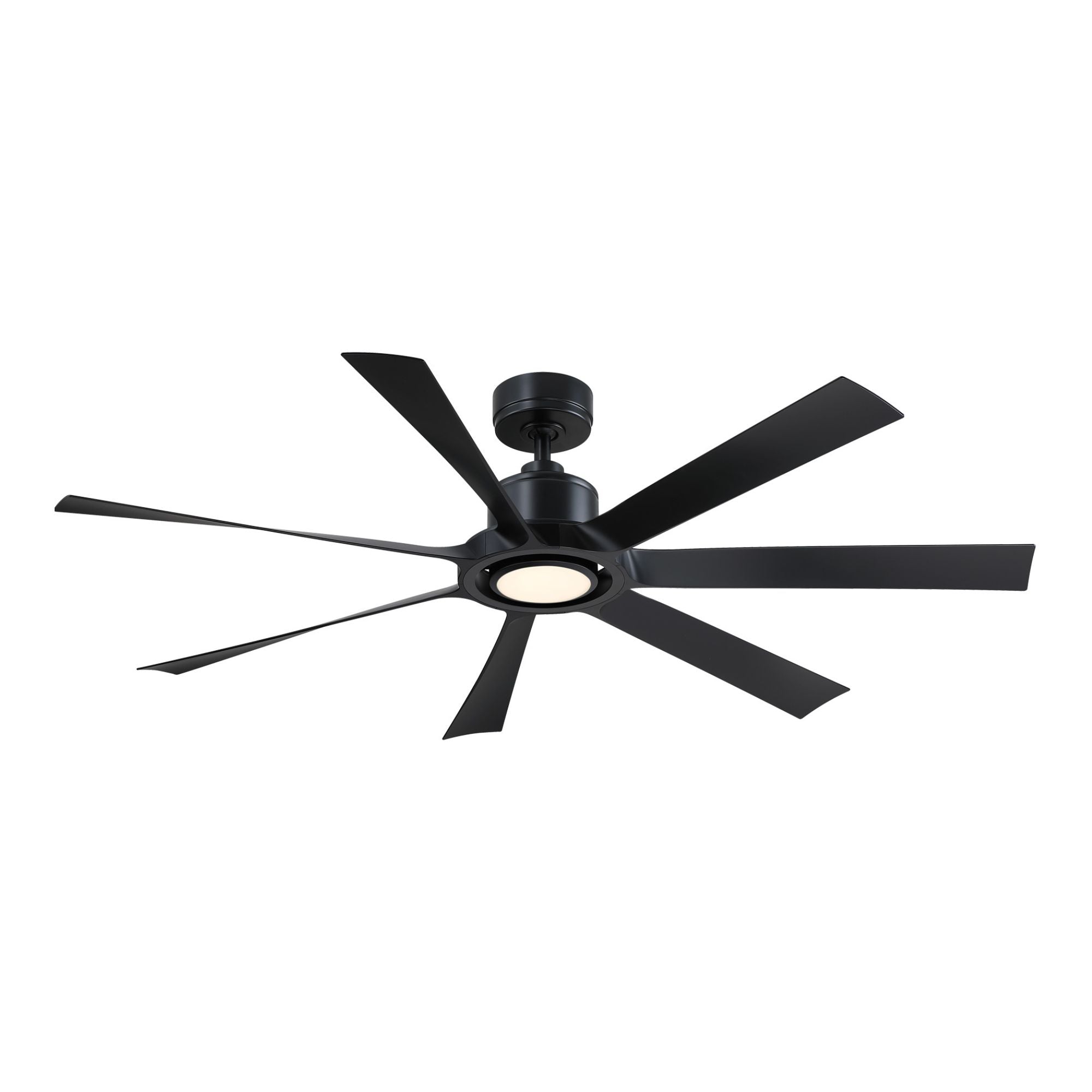 Lenzi 60" Black LED Windmill Ceiling Fan