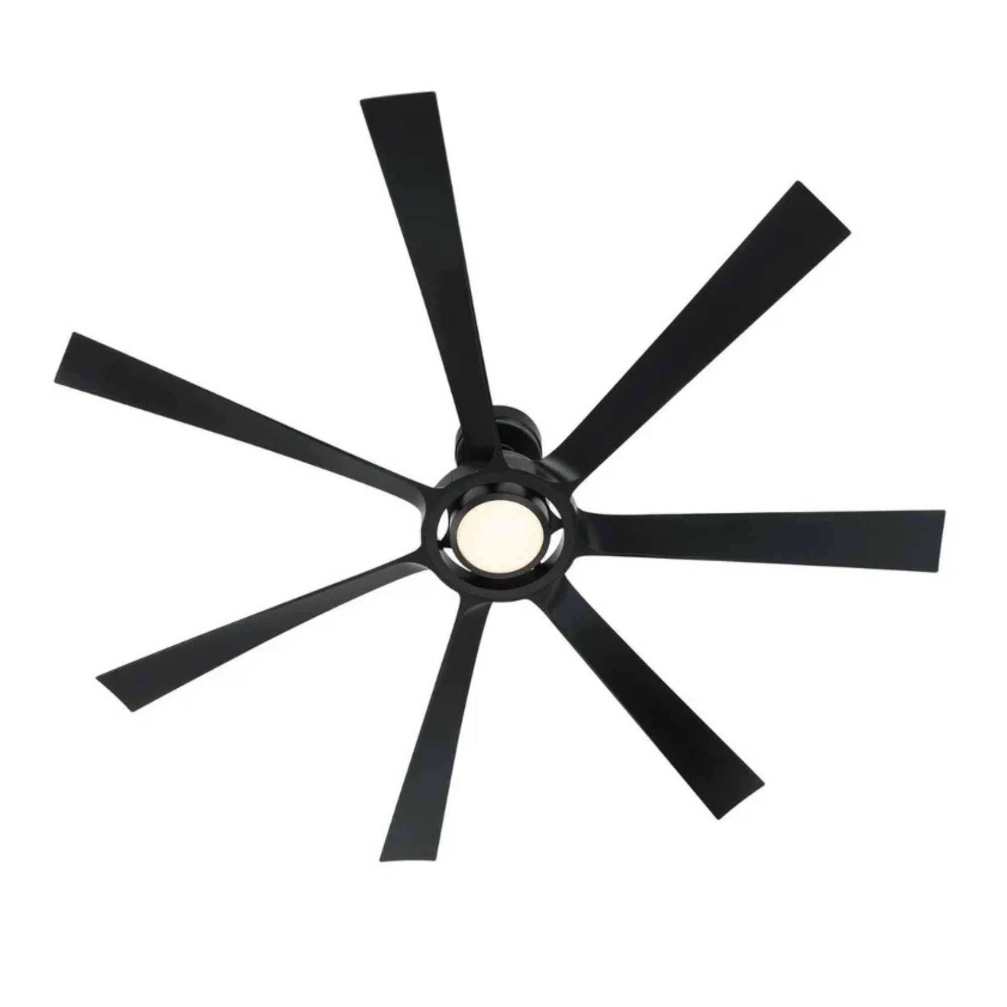 Lenzi 60" Black LED Windmill Ceiling Fan