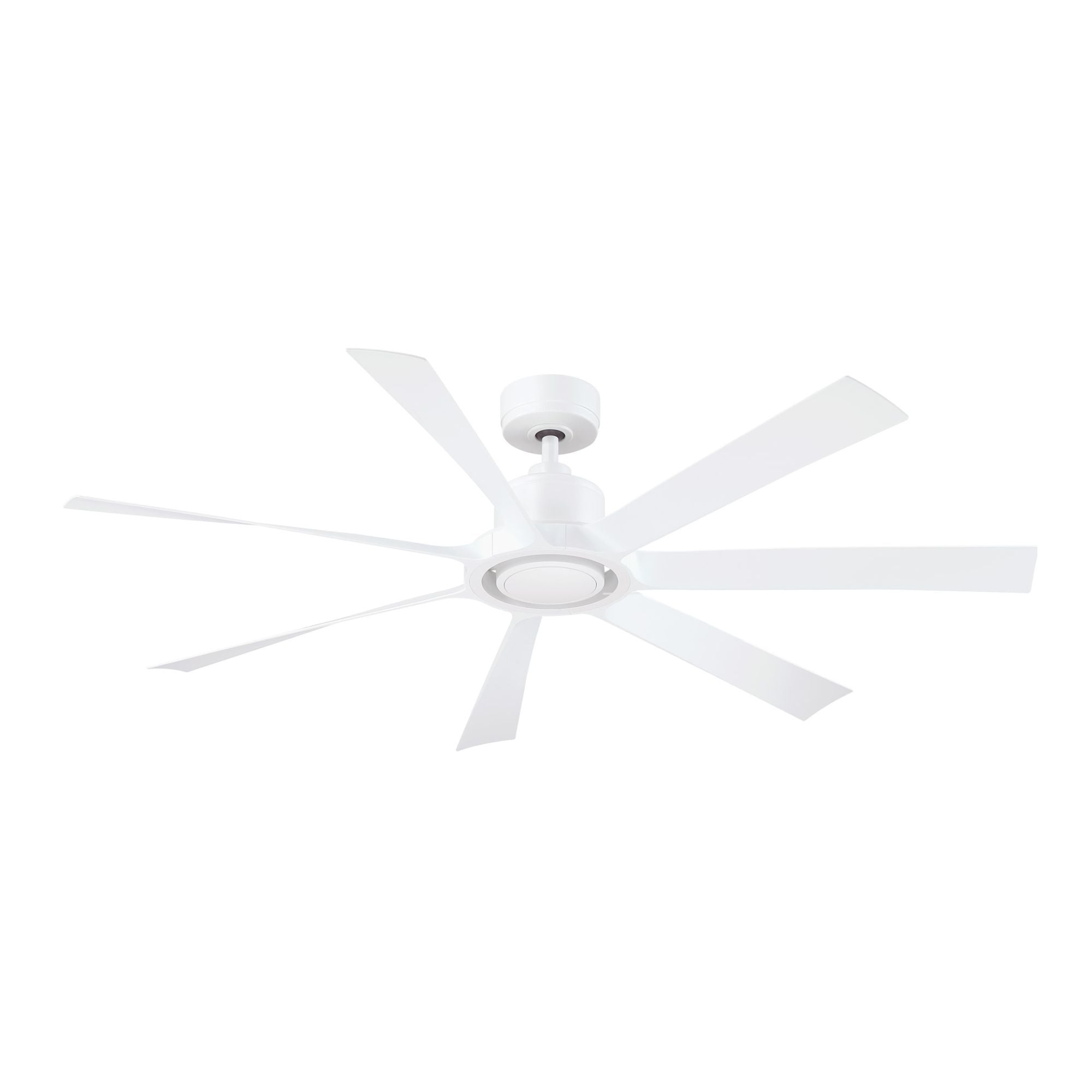 Lenzi 60" White LED Windmill Ceiling Fan