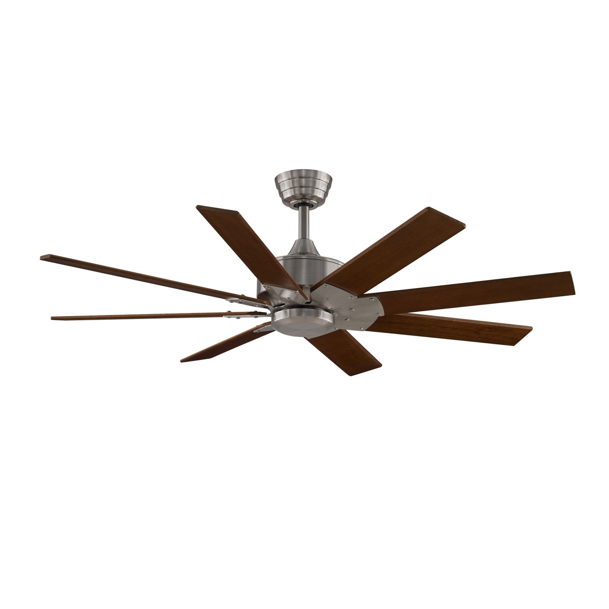 Levon Custom Brushed Nickel Ceiling Fan Motor, Blades Sold Separately