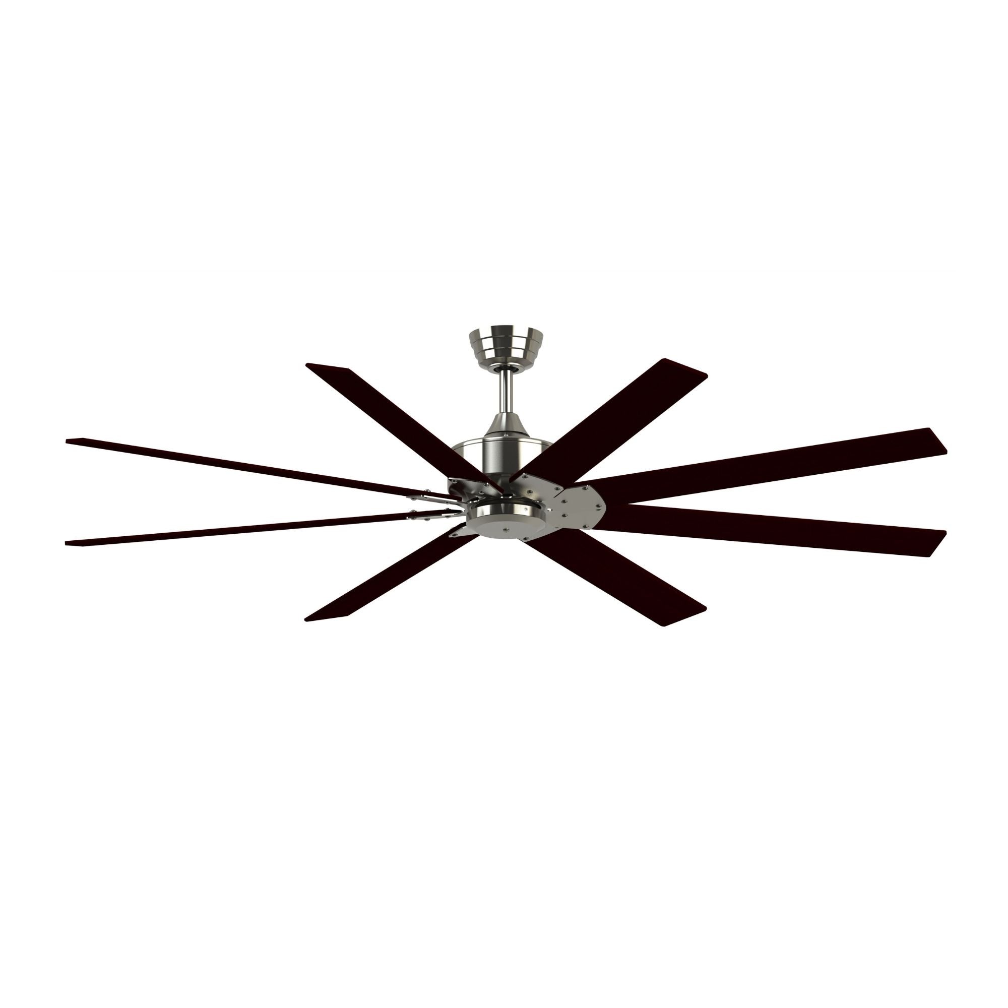 Levon Custom Brushed Nickel Ceiling Fan Motor, Blades Sold Separately