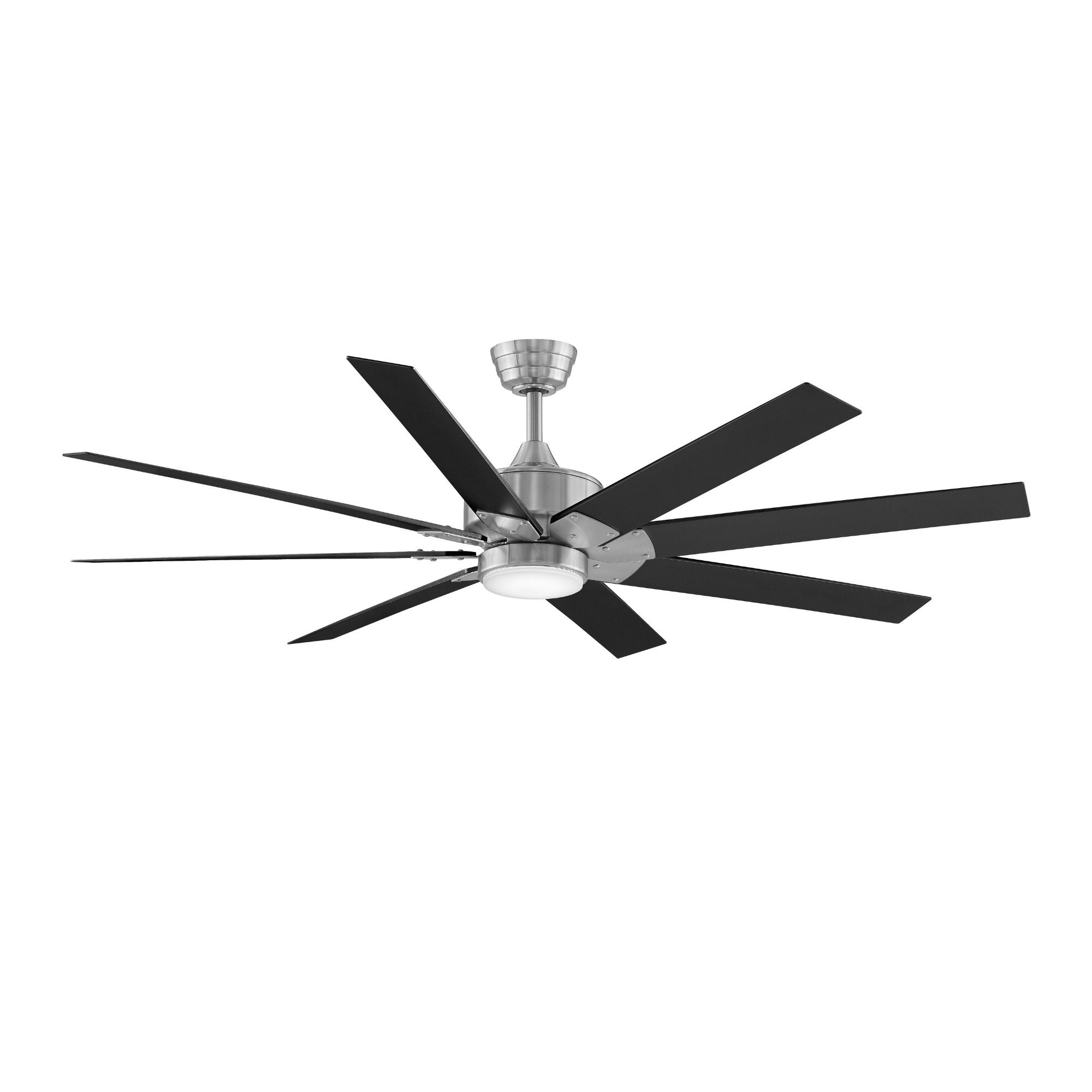 Levon Custom Brushed Nickel Ceiling Fan Motor, Blades Sold Separately