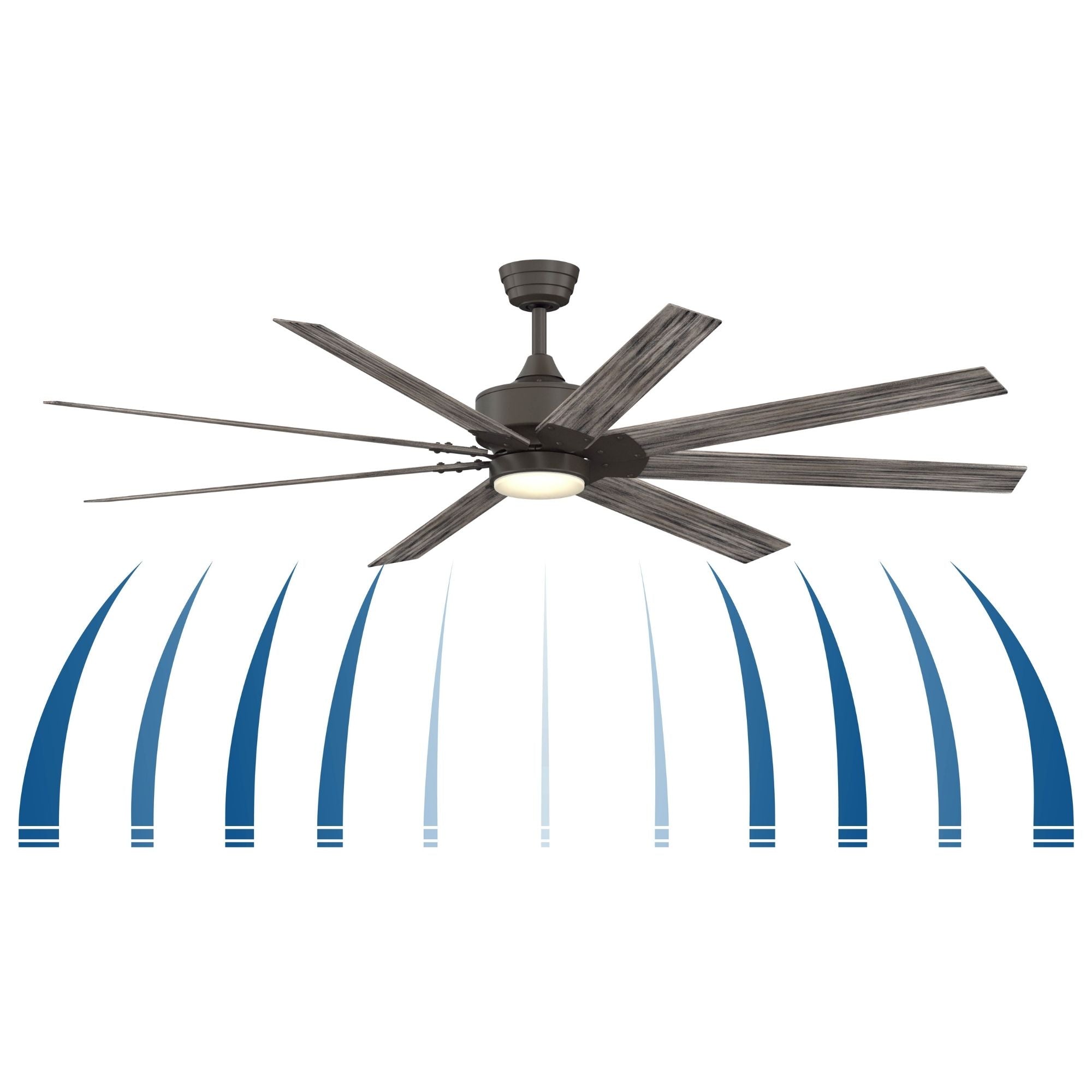 Levon Custom Matte Greige Ceiling Fan Motor, Blades Sold Separately