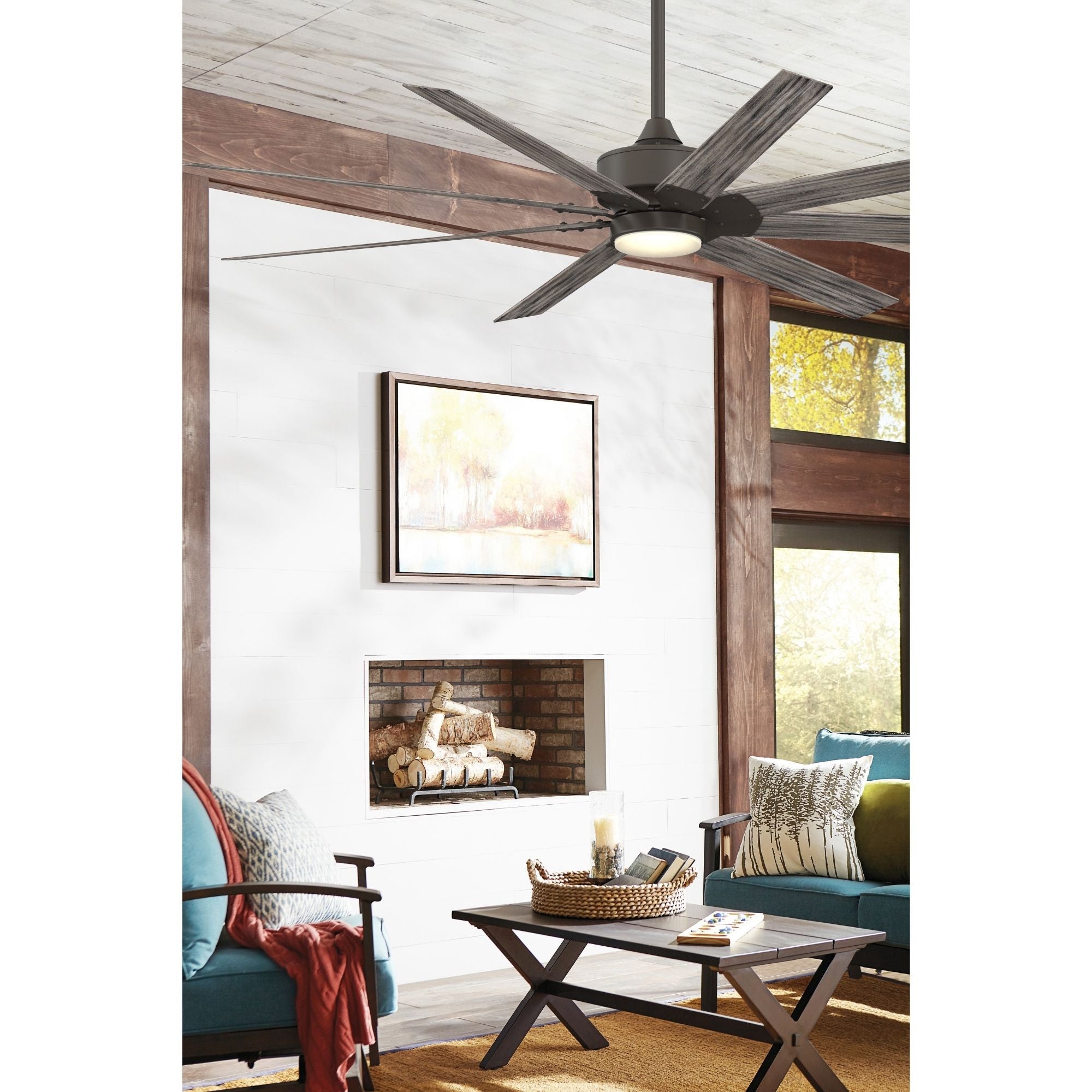 Levon Custom Matte Greige Ceiling Fan Motor, Blades Sold Separately