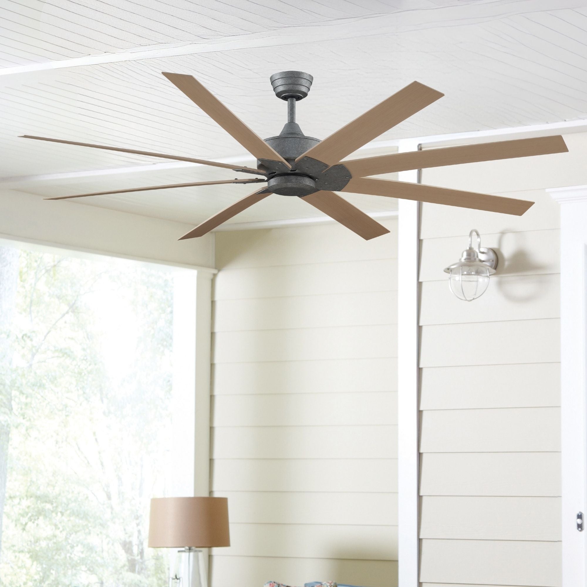 Levon Custom Galvanized Ceiling Fan Motor, Blades Sold Separately