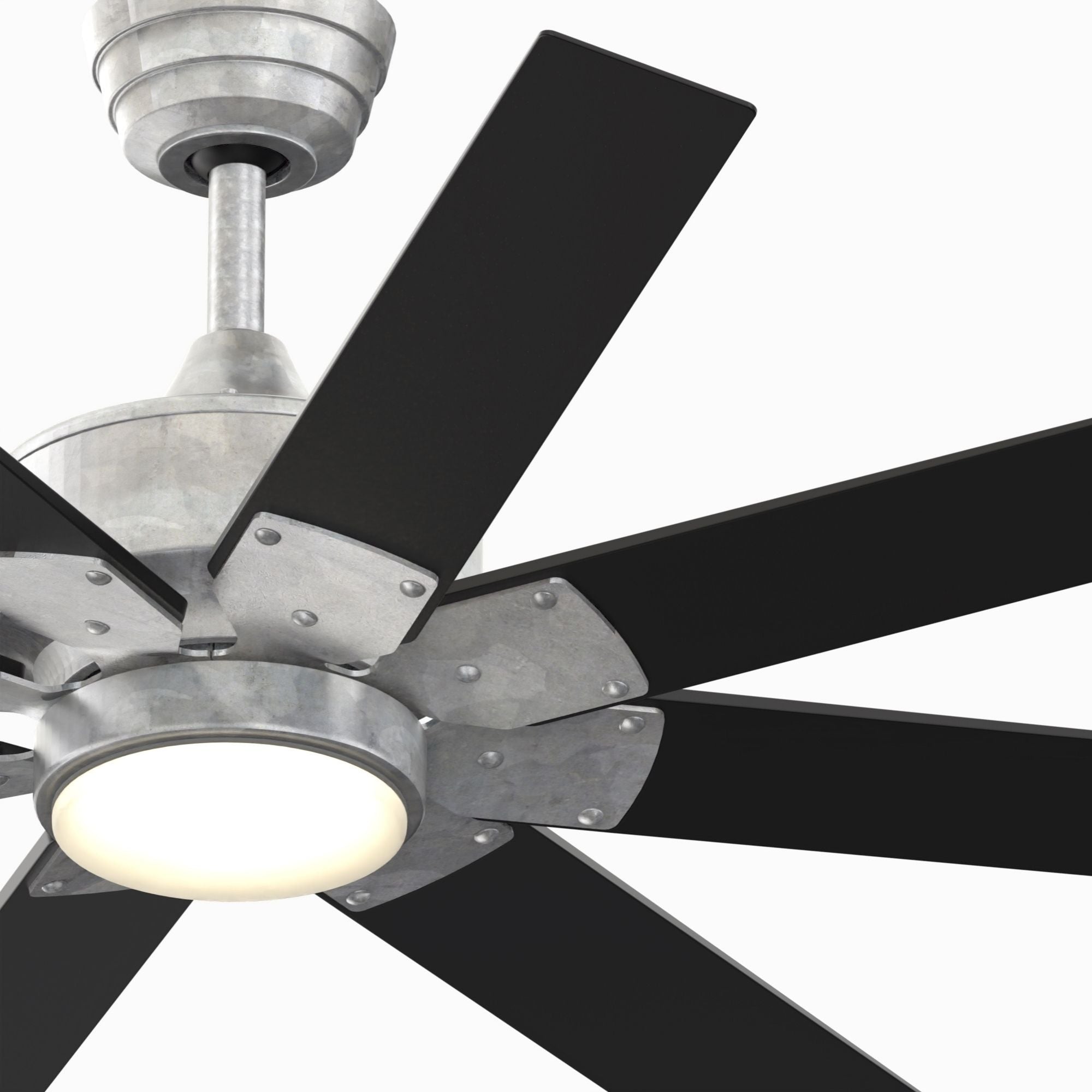 Levon Custom Galvanized Ceiling Fan Motor, Blades Sold Separately