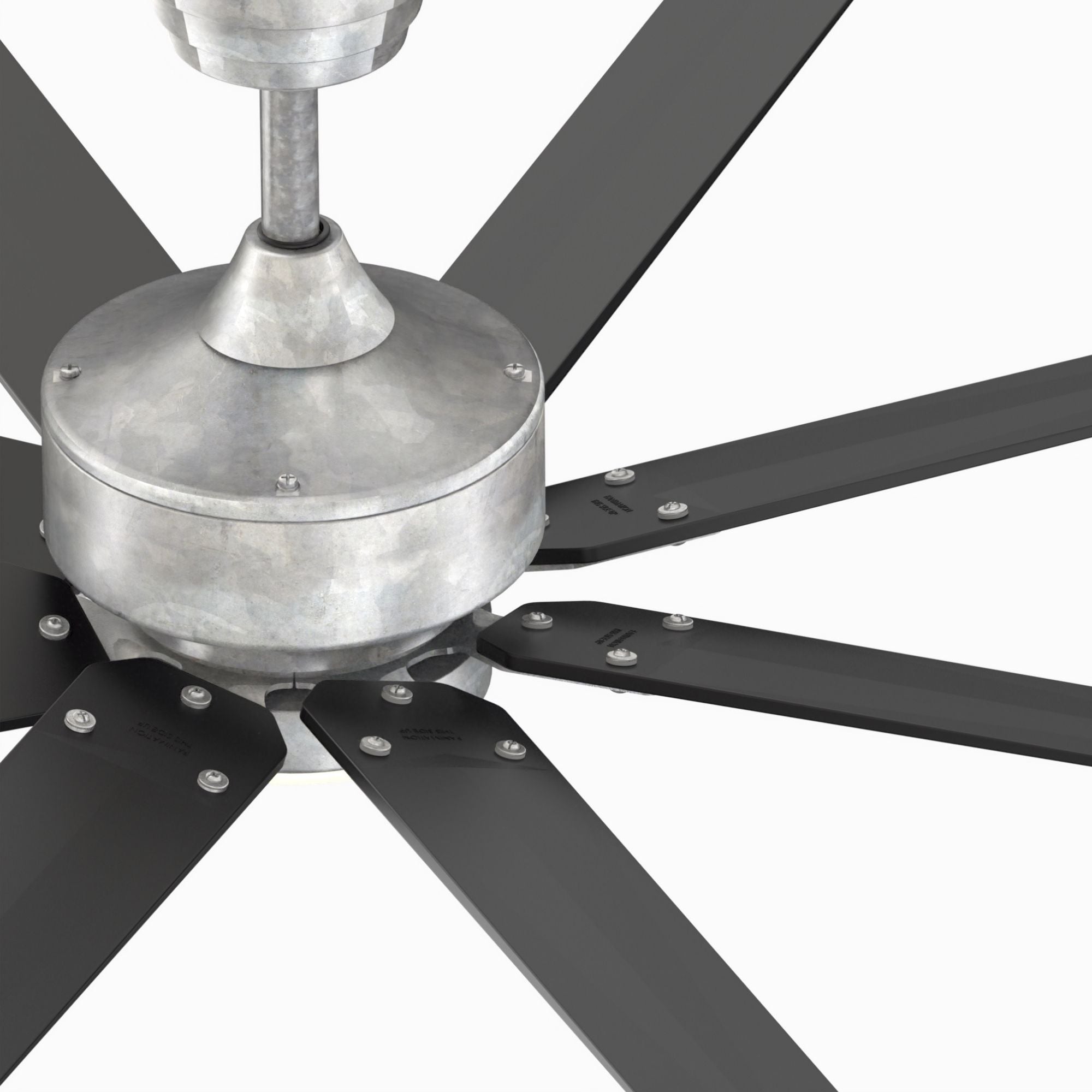 Levon Custom Galvanized Ceiling Fan Motor, Blades Sold Separately