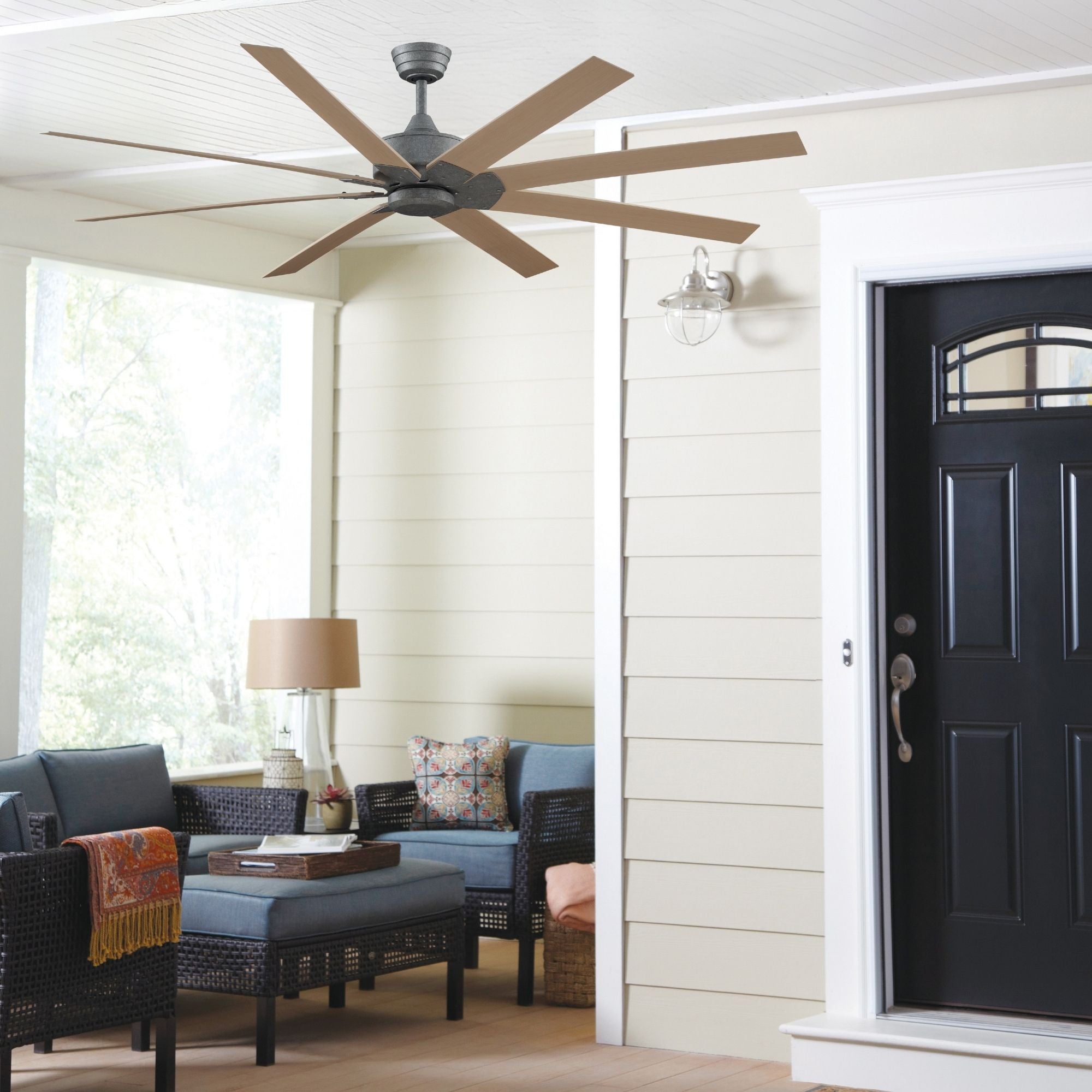 Levon Custom Galvanized Ceiling Fan Motor, Blades Sold Separately