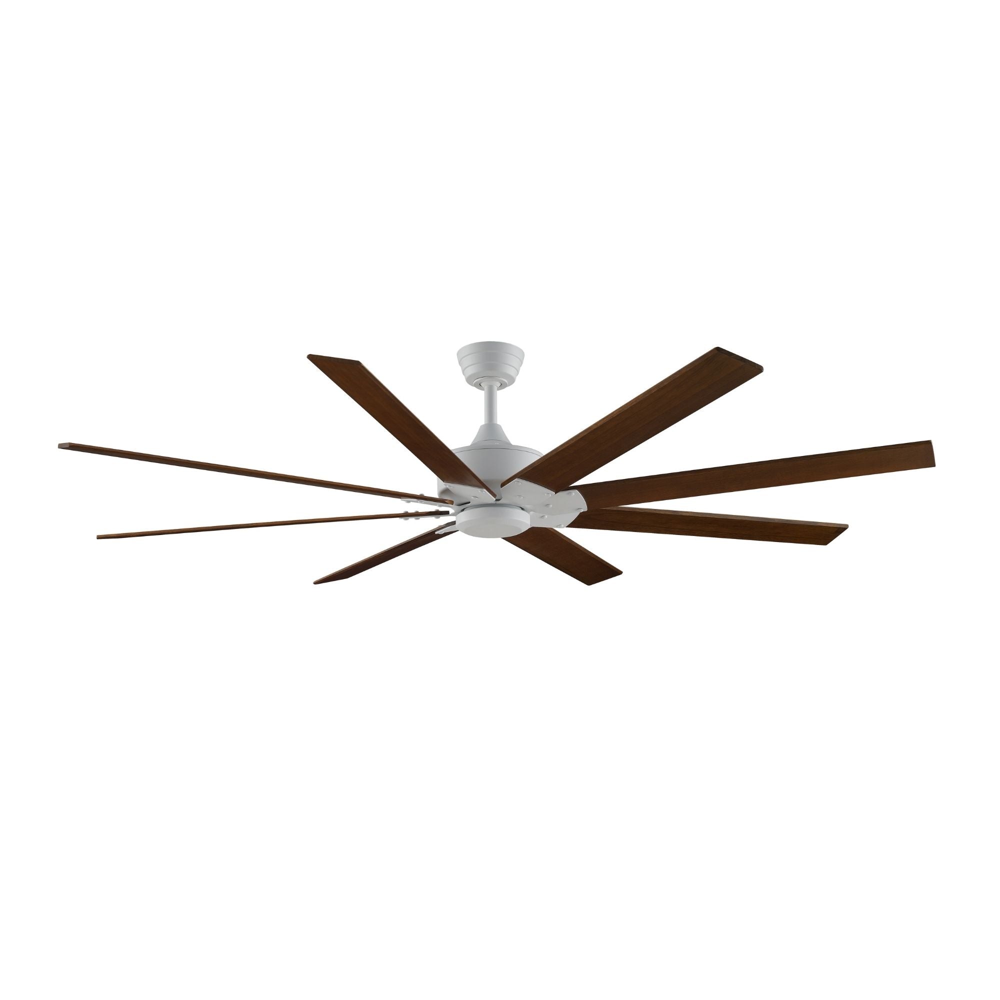 Levon Custom Matte White Ceiling Fan Motor, Blades Sold Separately