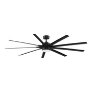 Odyn 84" Black Wet Rated Large LED Ceiling Fan with Remote