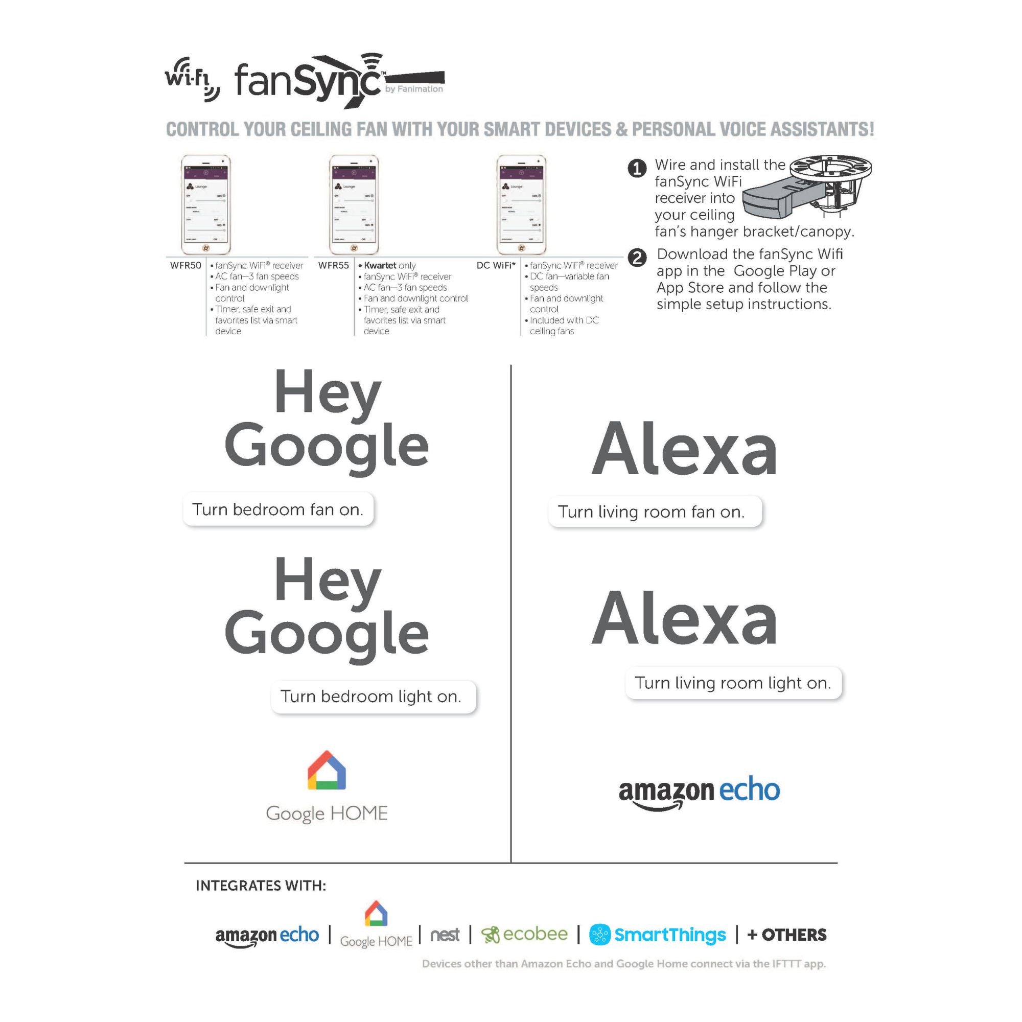 Odyn 84" Black Wet Rated Large LED Ceiling Fan with Remote