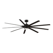 Odyn 84" Dark Bronze Wet Rated Large LED Ceiling Fan with Remote