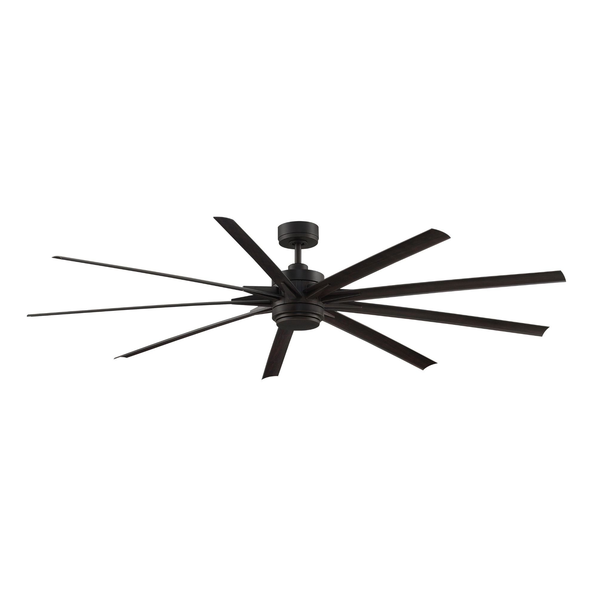 Odyn 84" Dark Bronze Wet Rated Large LED Ceiling Fan with Remote