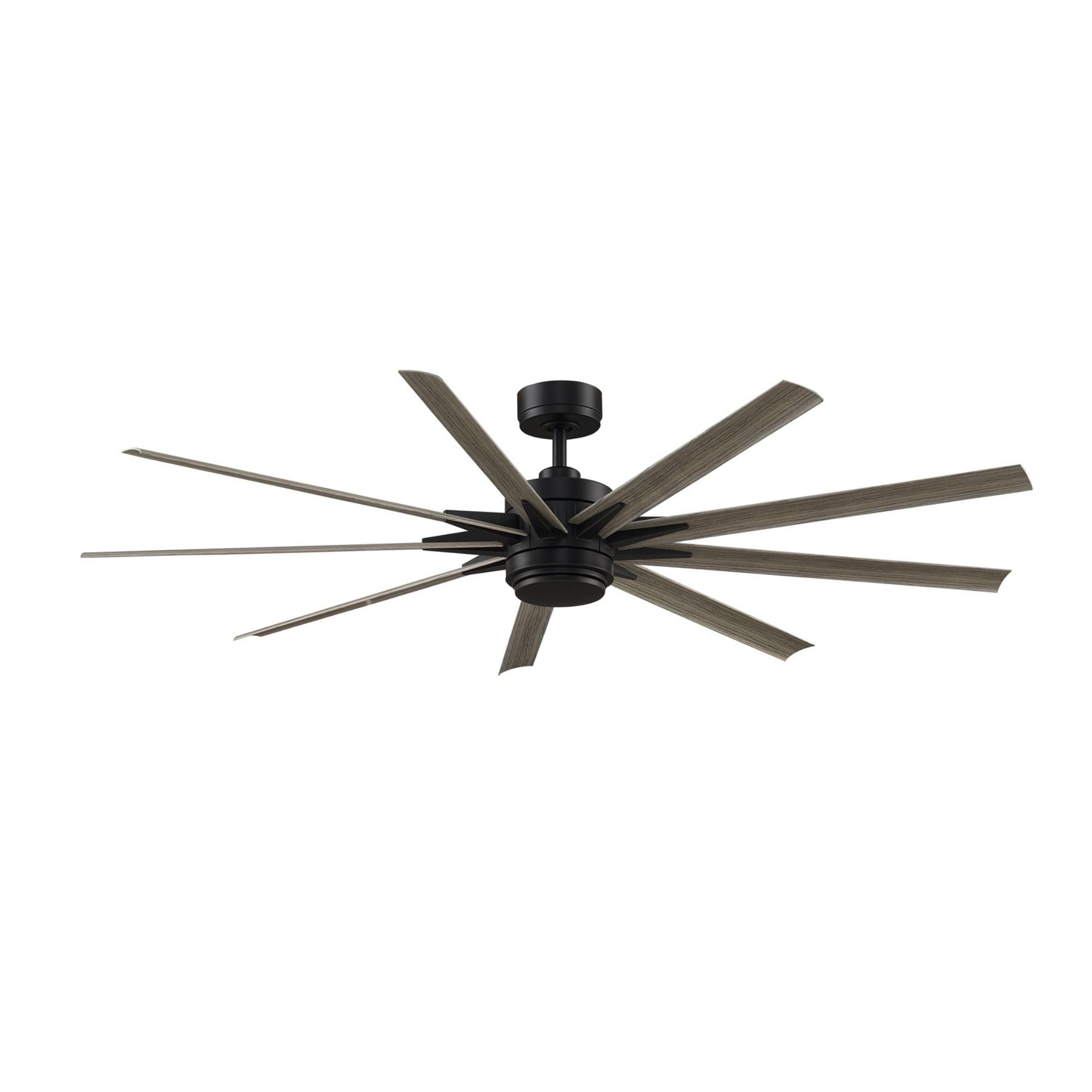 Odyn Custom Black Ceiling Fan Motor & Light, Blades Sold Separately