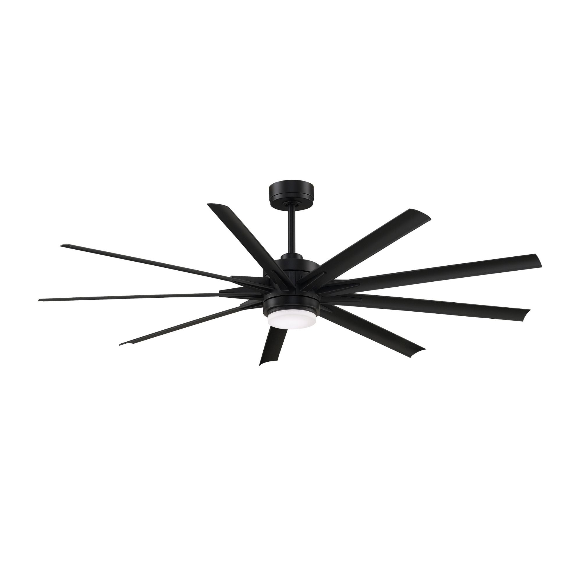 Odyn Custom Black Ceiling Fan Motor & Light, Blades Sold Separately