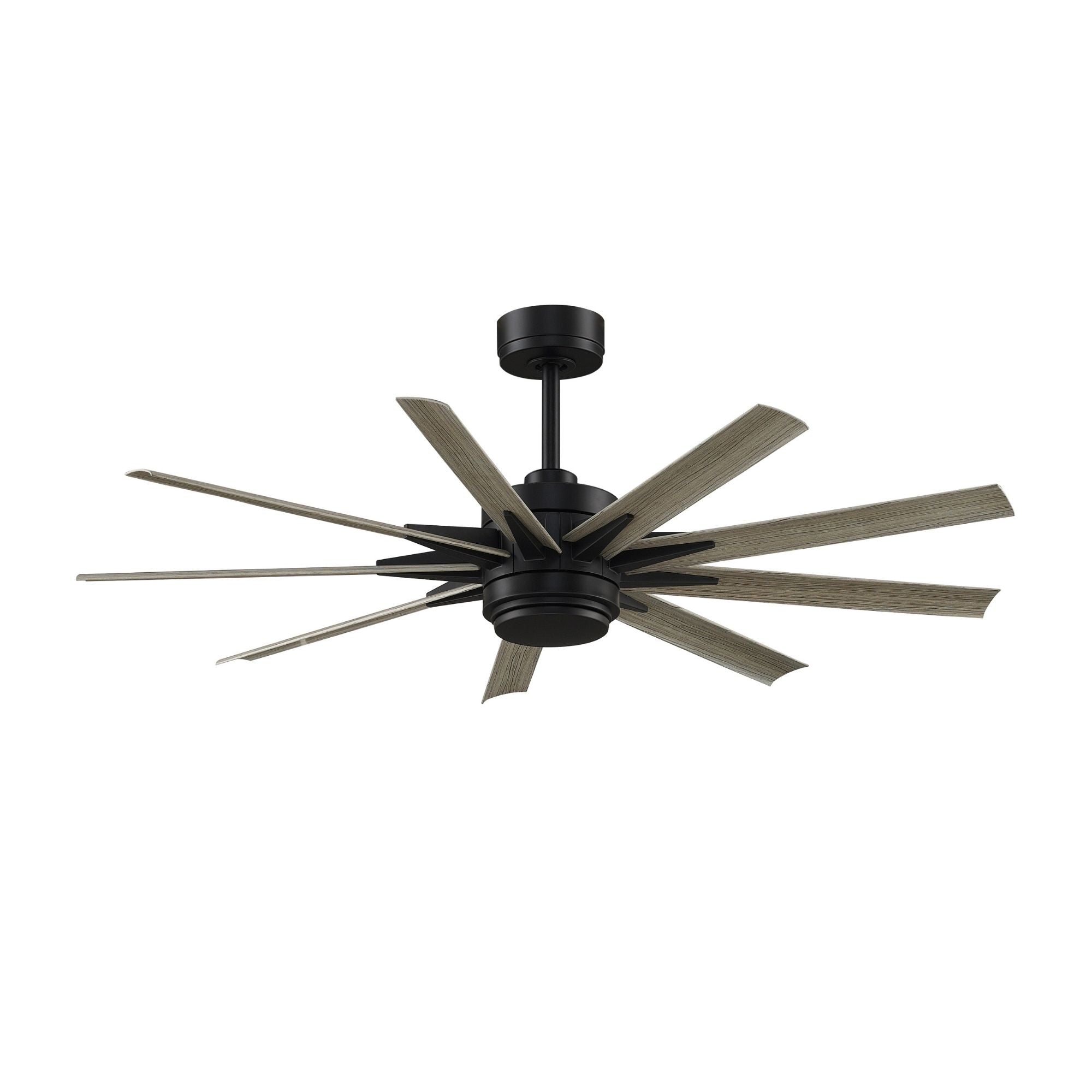 Odyn Custom Black Ceiling Fan Motor & Light, Blades Sold Separately