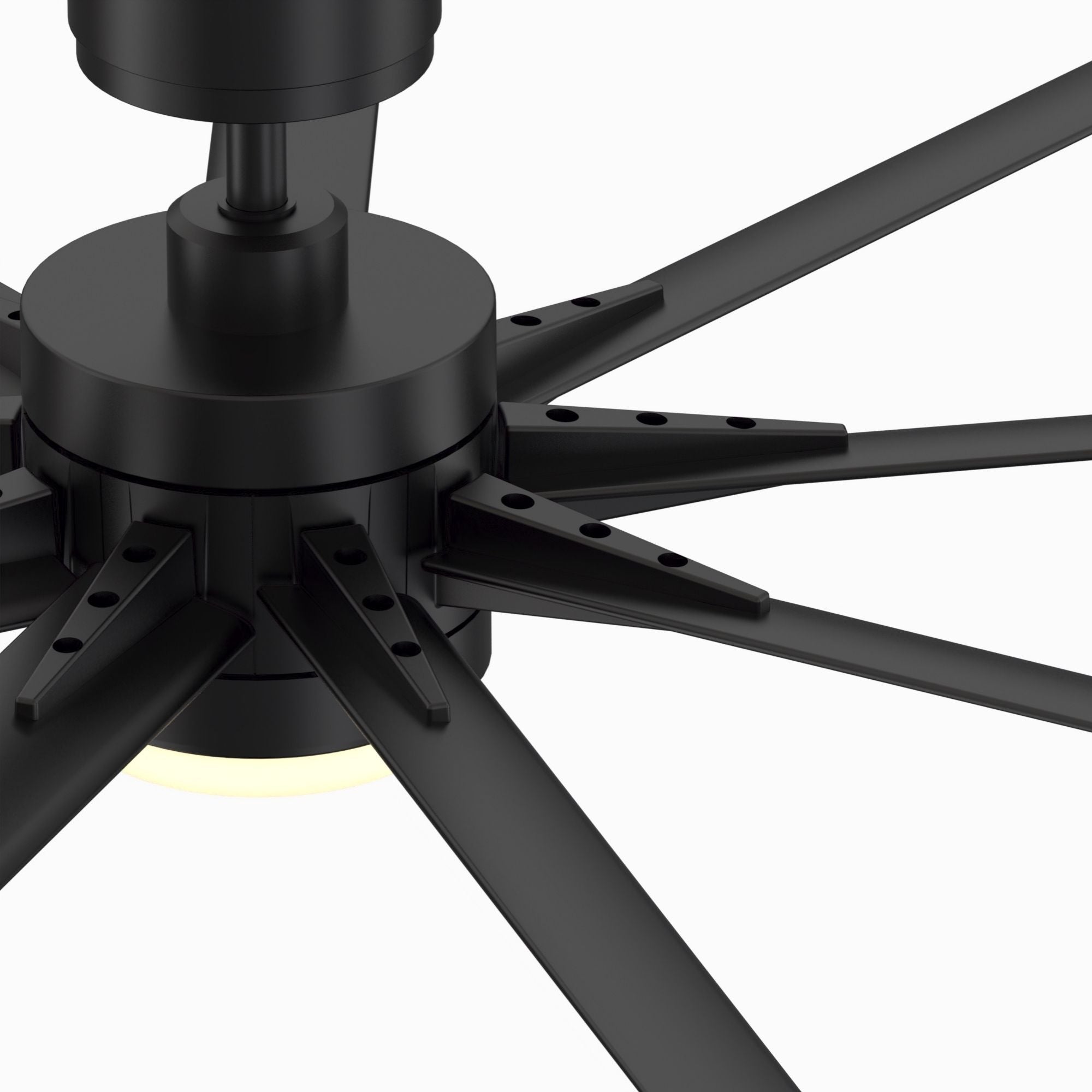 Odyn Custom Black Ceiling Fan Motor & Light, Blades Sold Separately