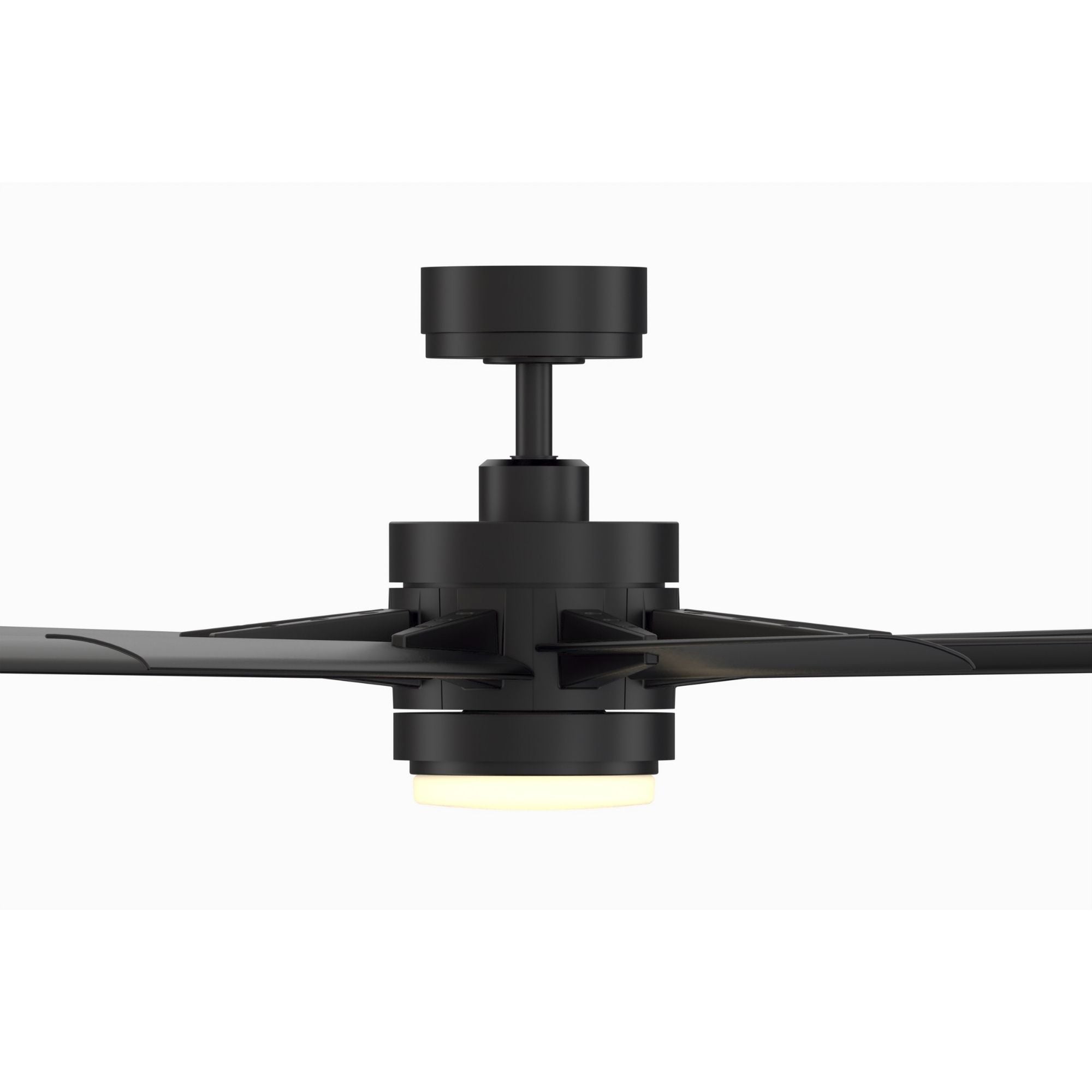 Odyn Custom Black Ceiling Fan Motor & Light, Blades Sold Separately