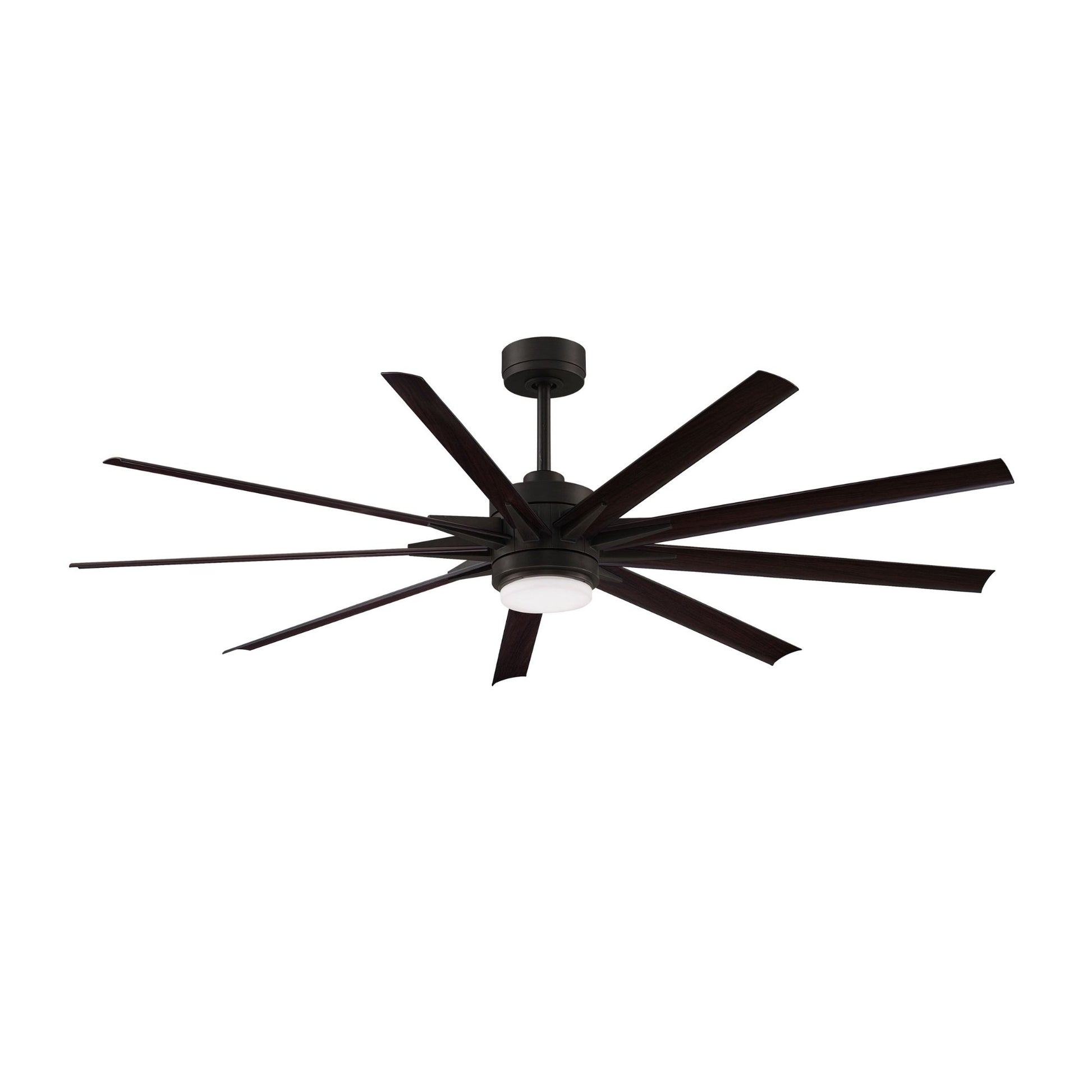 Odyn Custom Dark Bronze Ceiling Fan Motor & Light, Blades Sold Separately - Bees Lighting