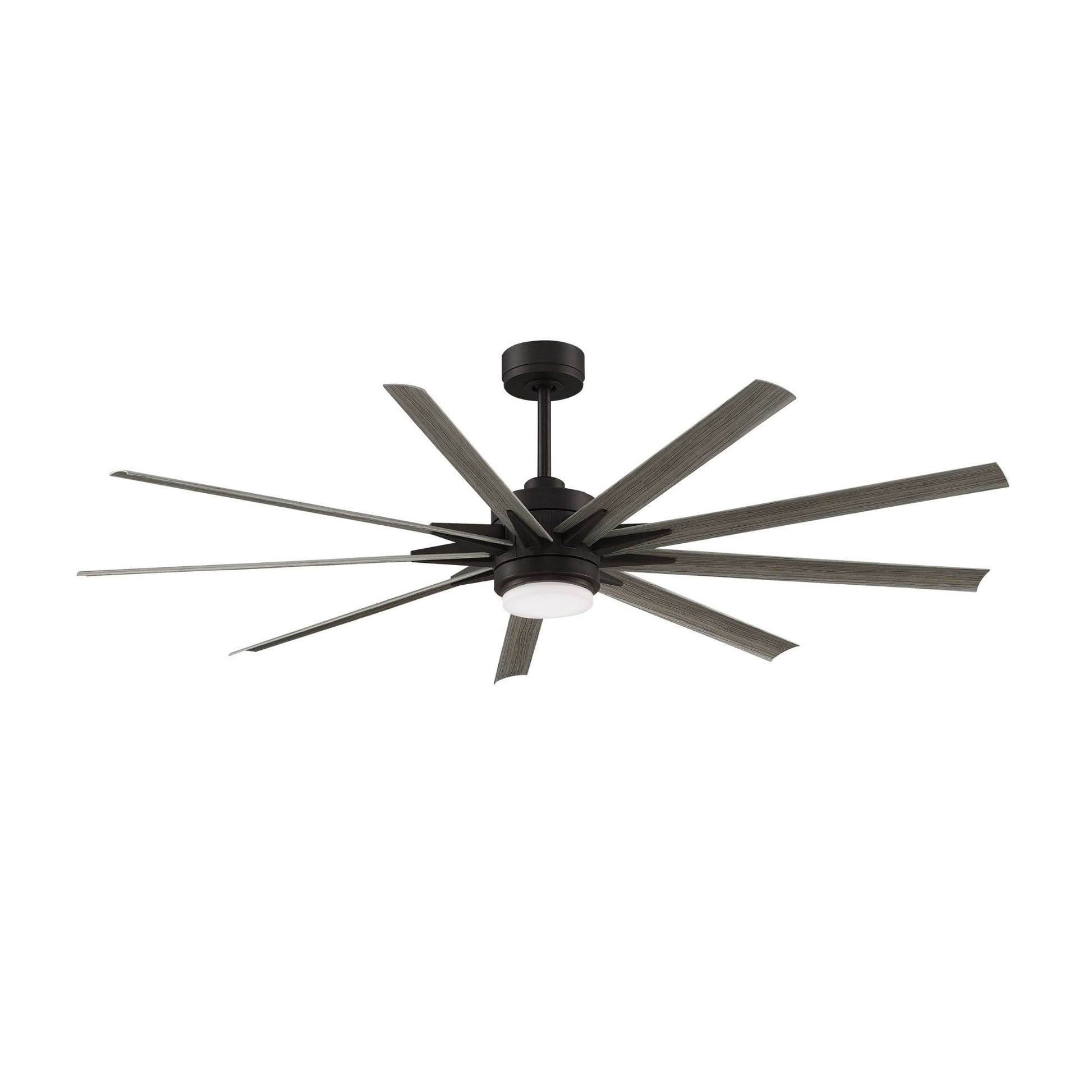 Odyn Custom Dark Bronze Ceiling Fan Motor & Light, Blades Sold Separately - Bees Lighting